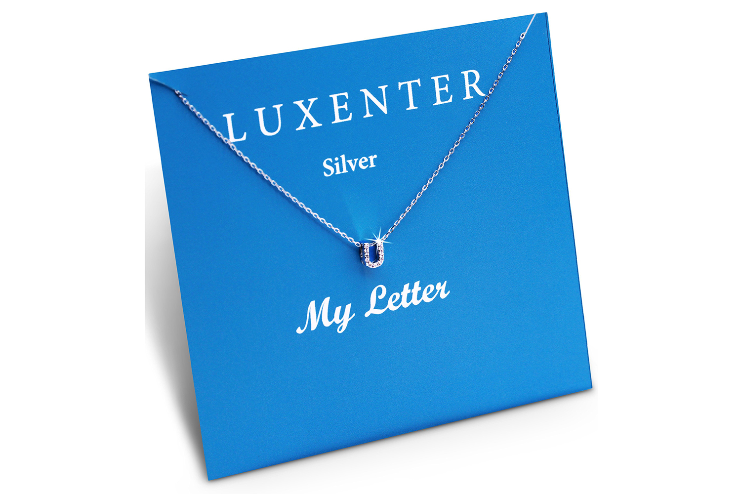 Luxenter Sterling Silver "U" Lettter Stone Set