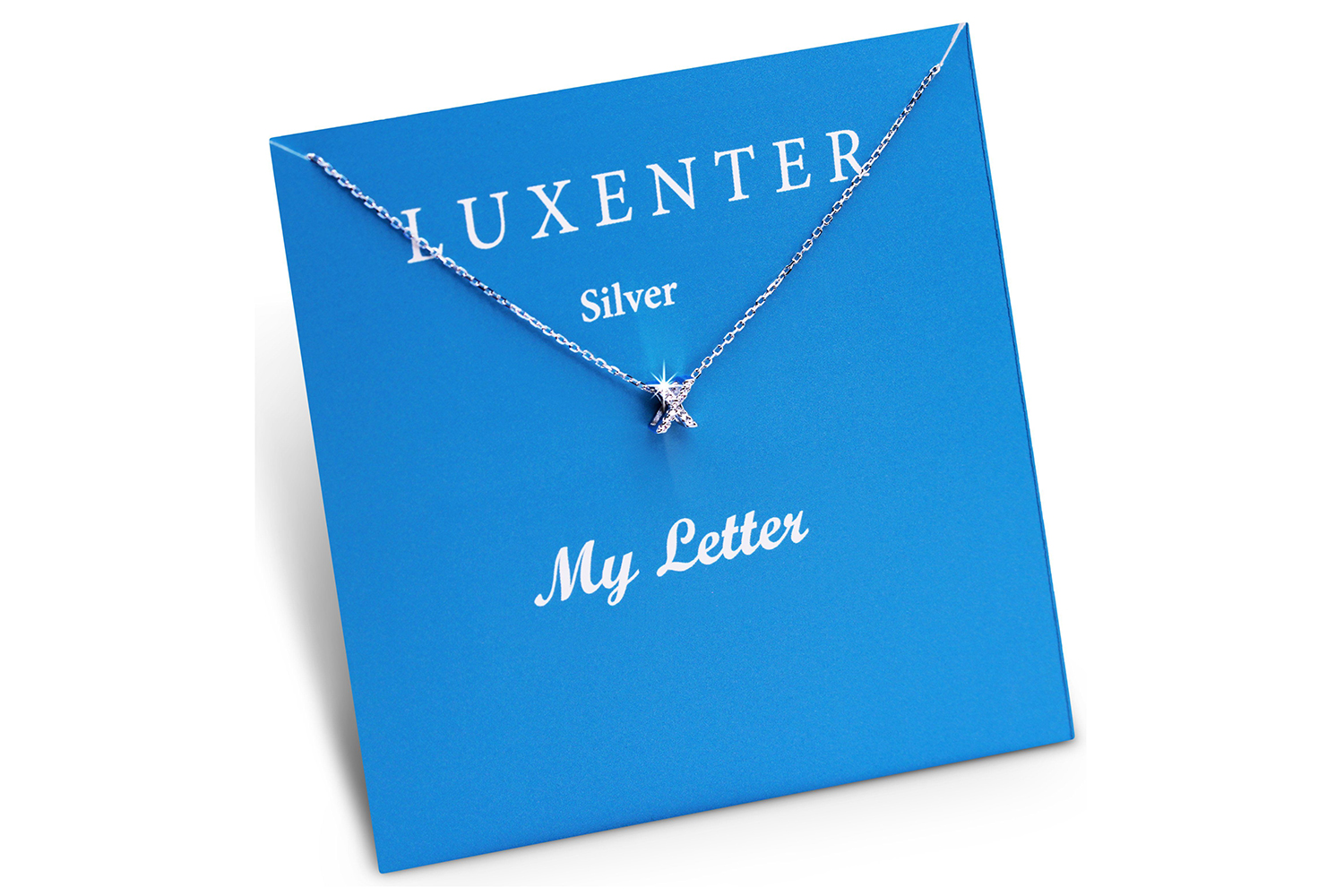 Luxenter Sterling Silver "X" Lettter Stone Set