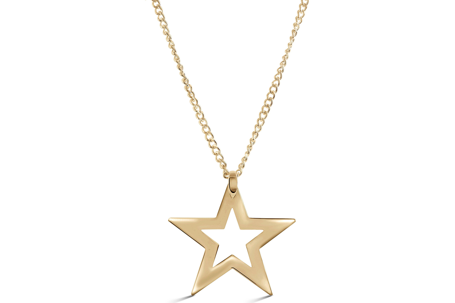 Luxenter Menik Necklace | Gold Plated With Star Shaped Pendant