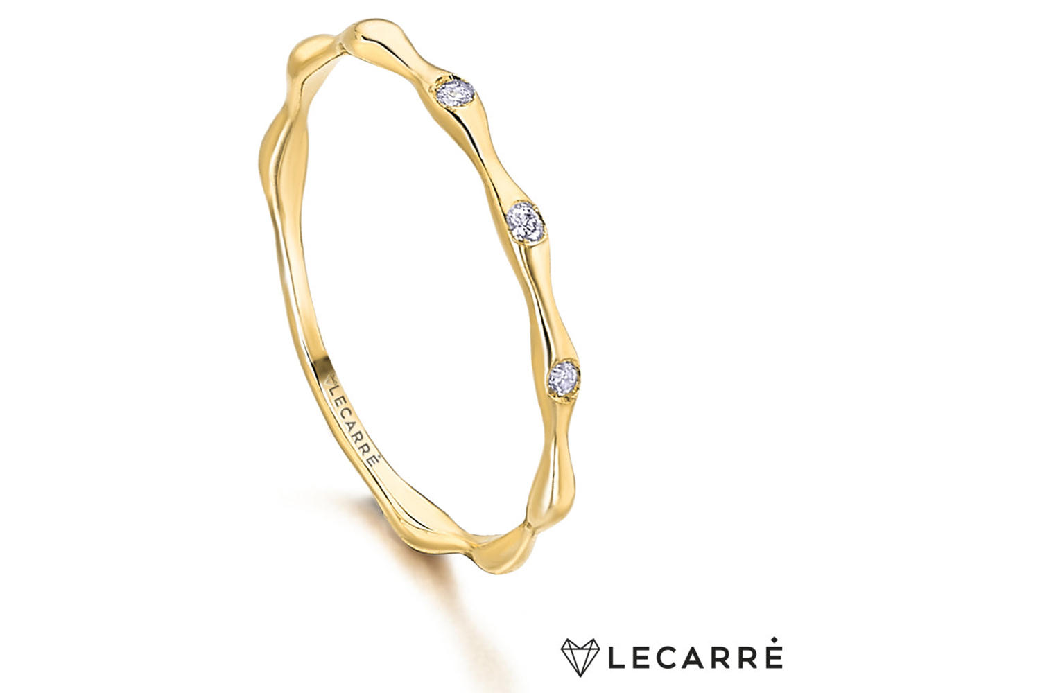 Lecarre 18 Ct Gold & Diamond Ring