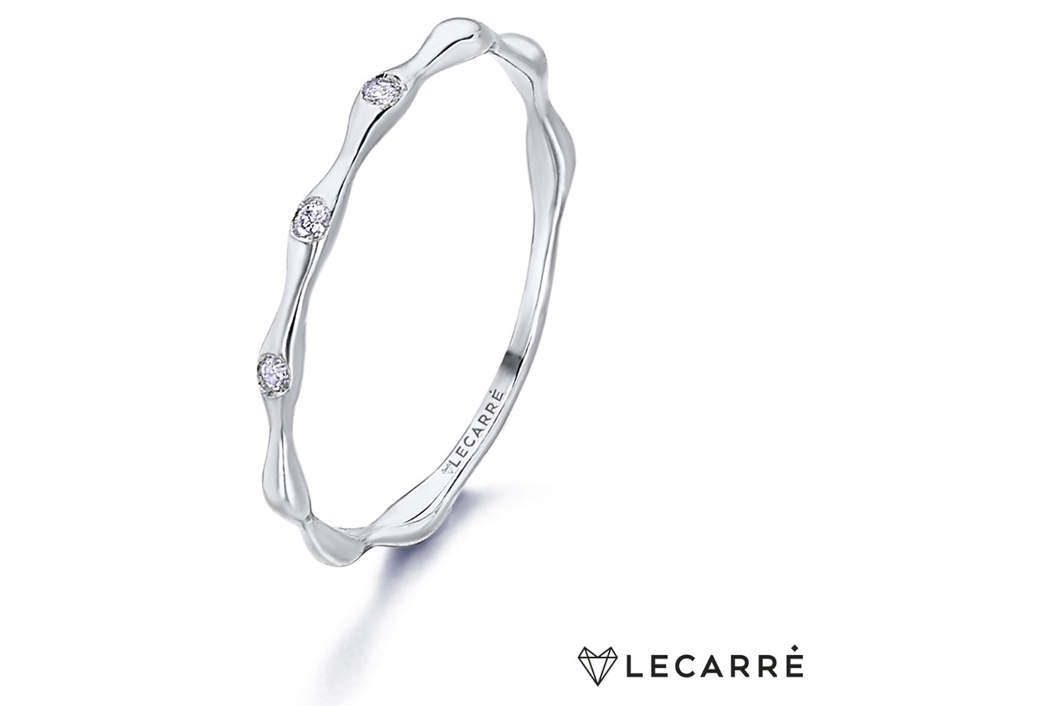 Lecarre 18 Ct Gold & Diamond Ring