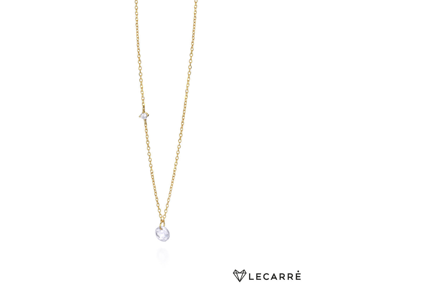 Lecarre 18 Ct Gold & Diamond Necklace