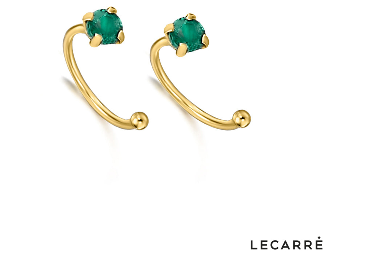 Lecarre 18 Ct. Gold & Diamond Earrings