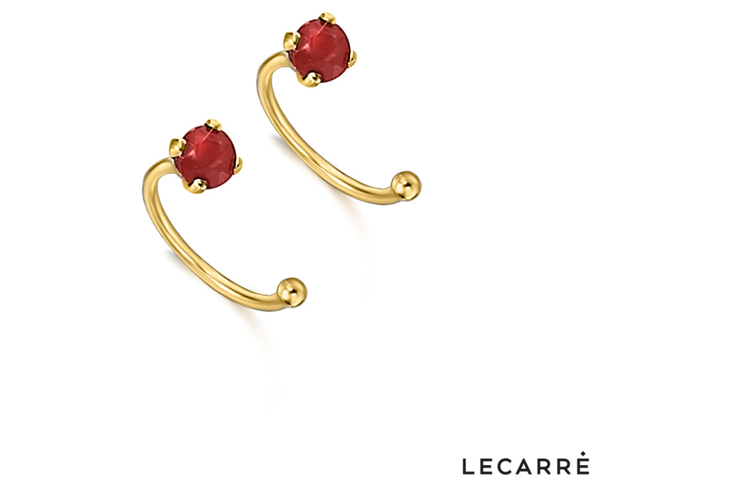 Lecarre 18 Ct. Gold & Diamond Earrings