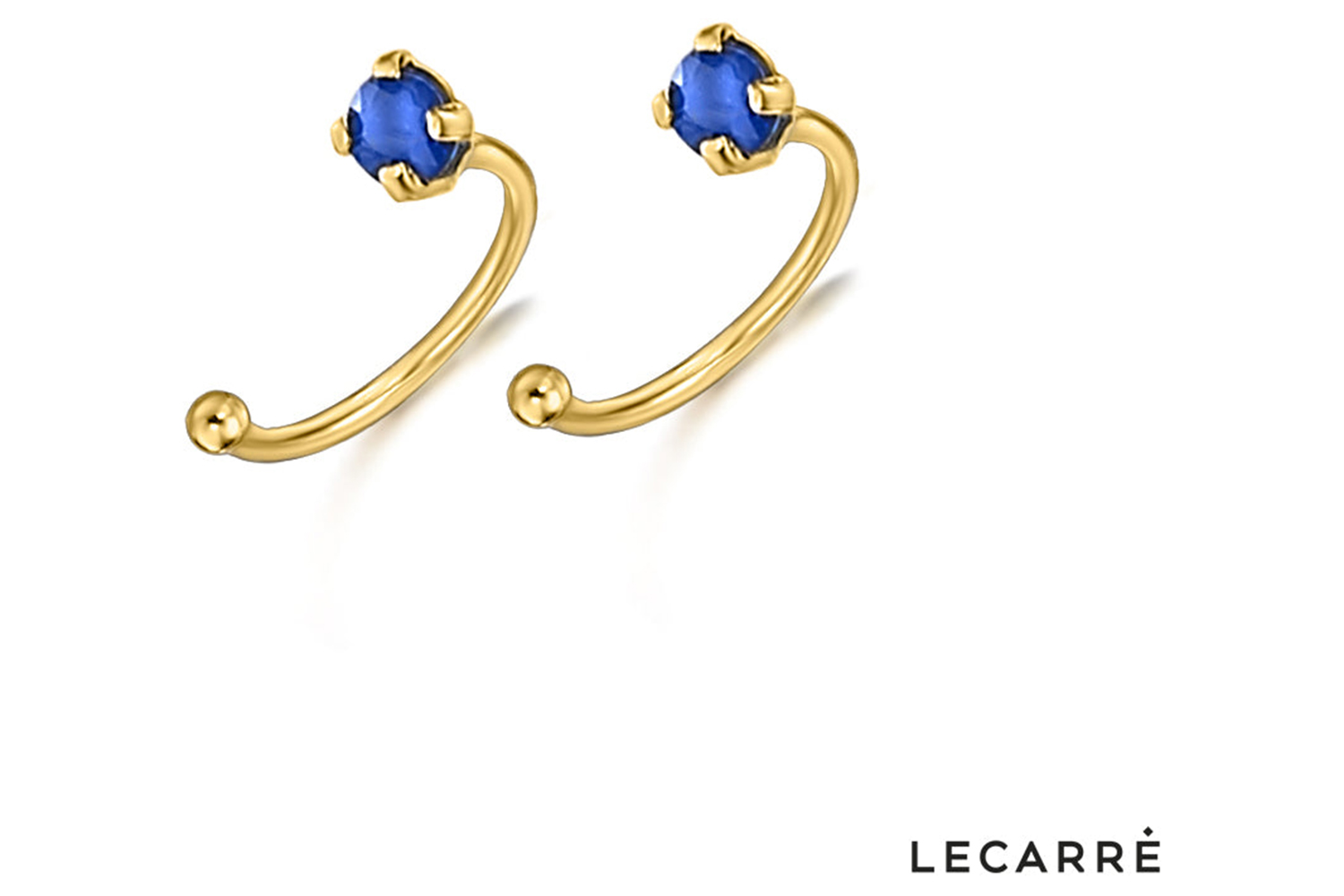Lecarre 18 Ct. Gold & Diamond Earrings