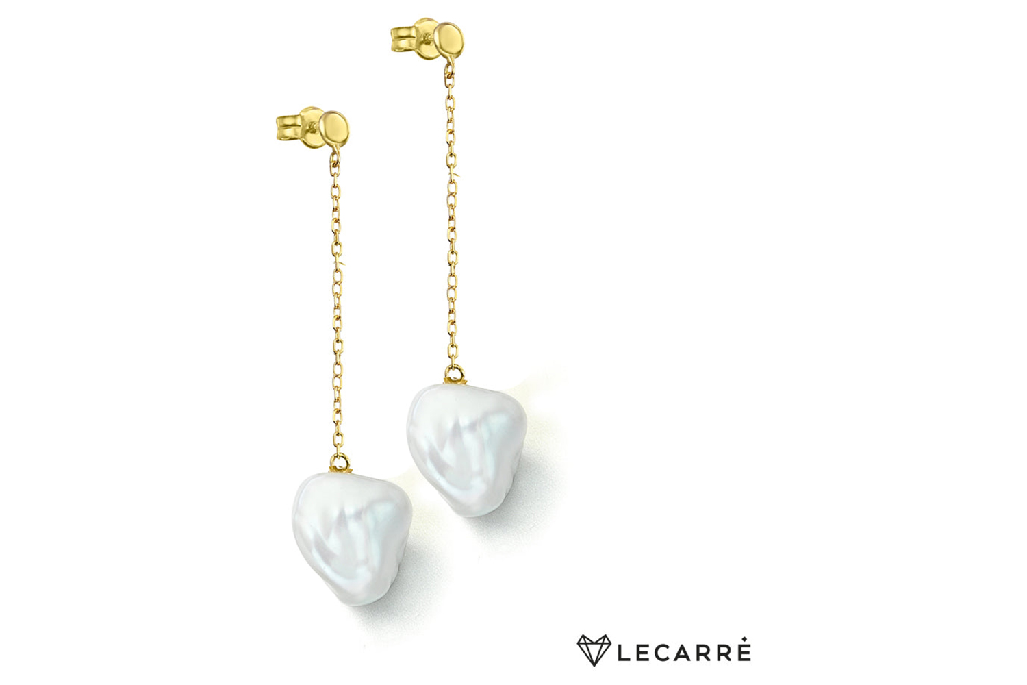 Lecarre 18 Ct. Gold & Diamond Earrings