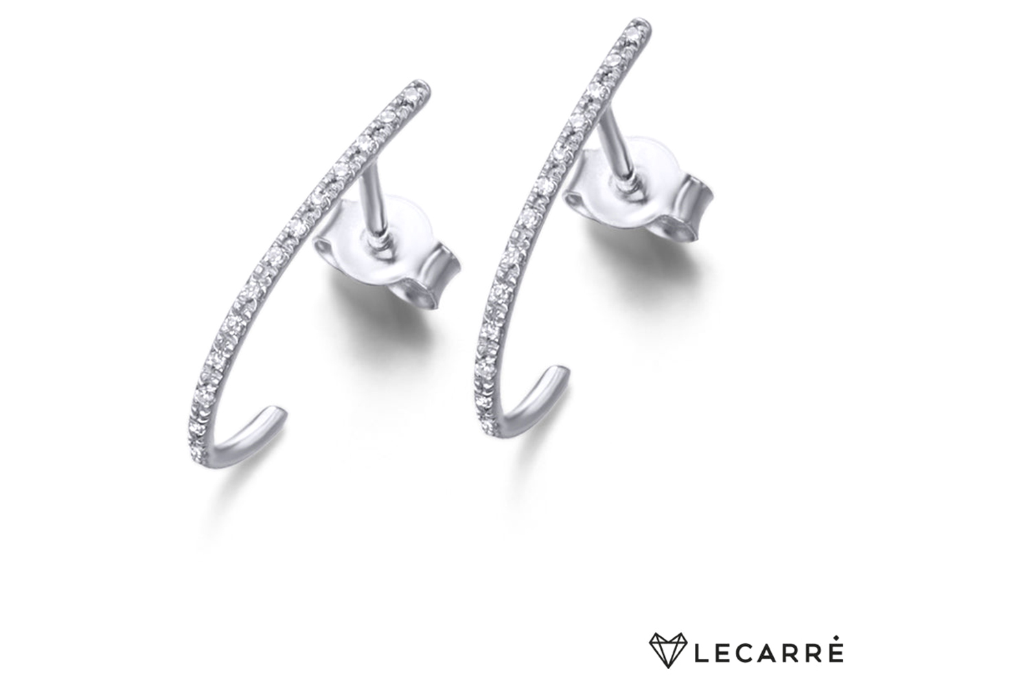 Lecarre 18 Ct. Gold & Diamond Earrings