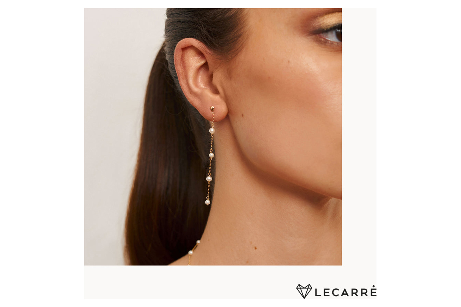 Lecarre 18 Ct Gold & Diamond Earrings