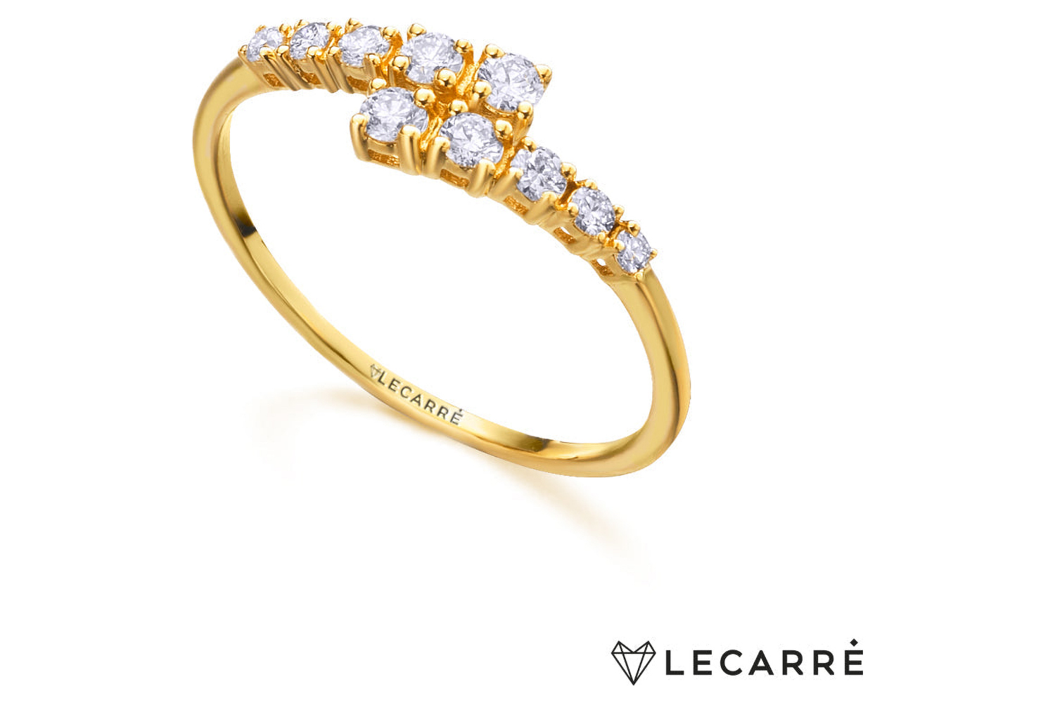 Lecarre 18 Ct. Gold & Diamond Ring