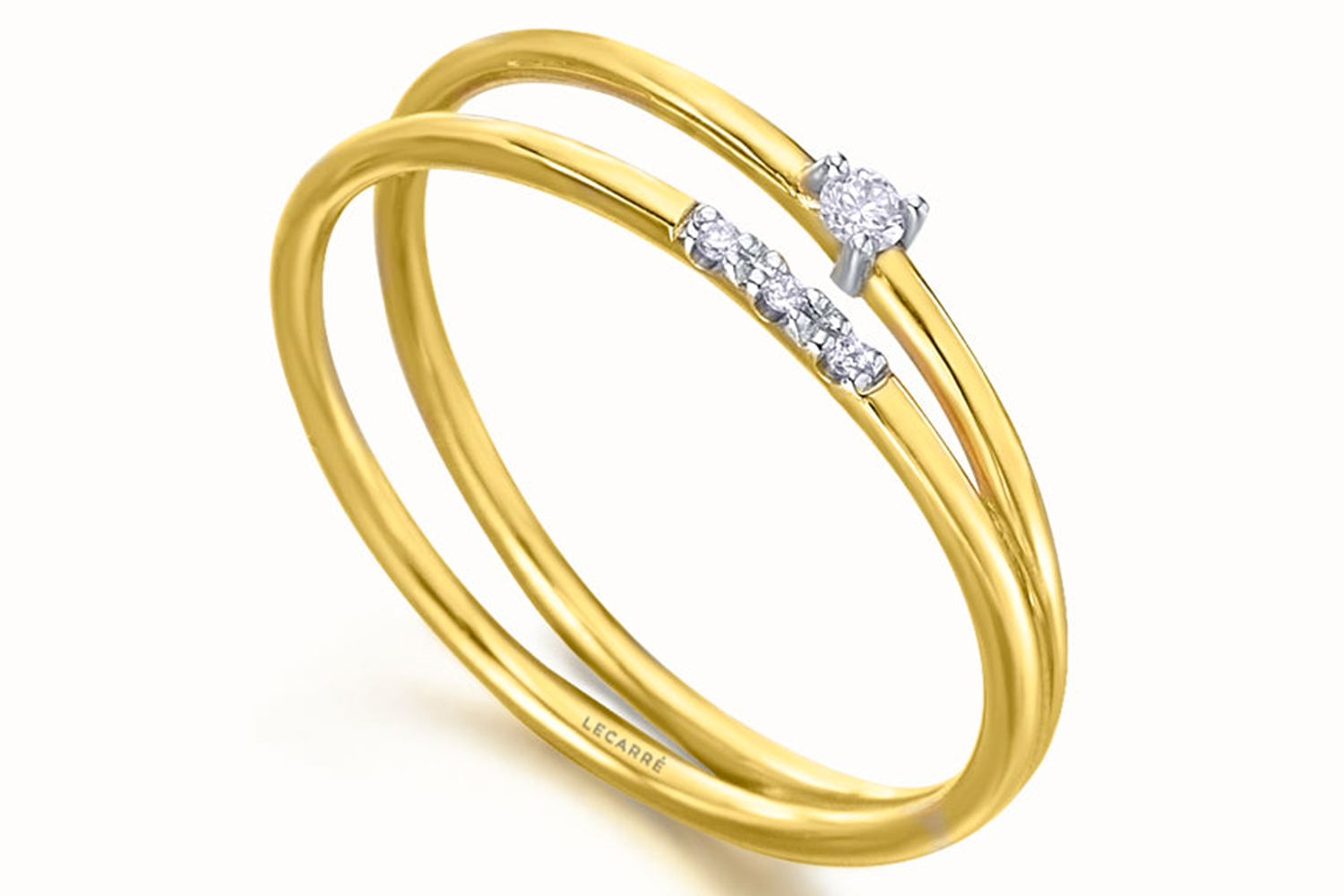Lecarre 18 Ct. Gold & Diamond Ring