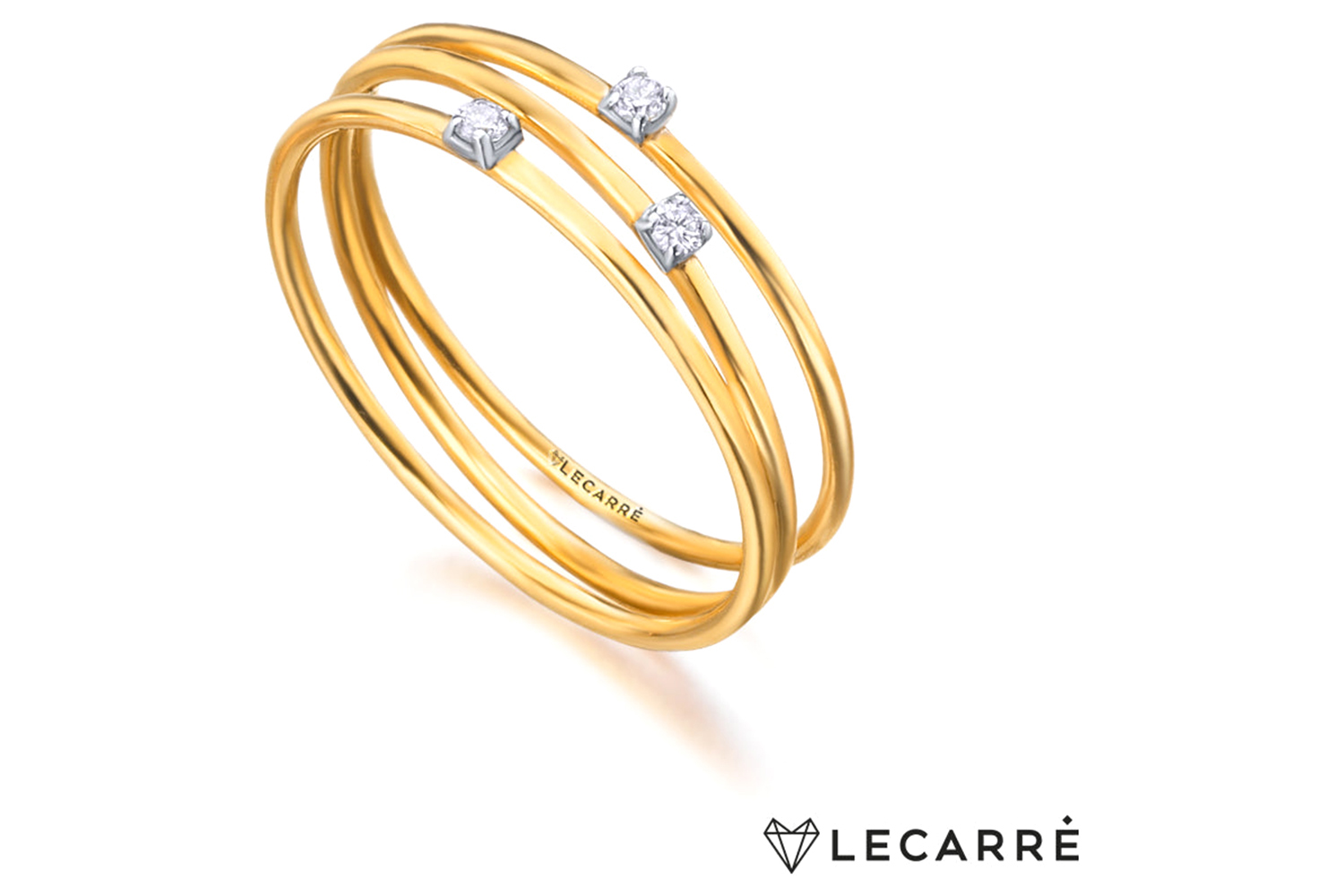 Lecarre 18 Ct. Gold & Diamond Ring