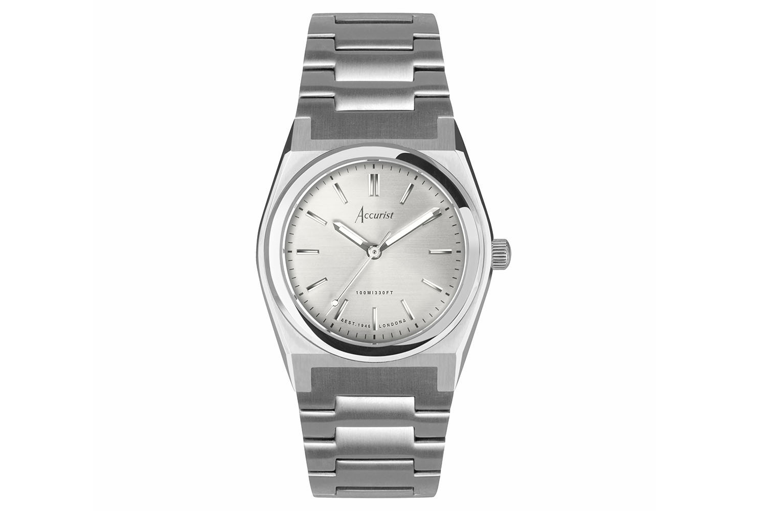 Accurist Origin Ladies Watch | Silver Case & Stainless Steel Bracelet with Silver Dial | 34mm