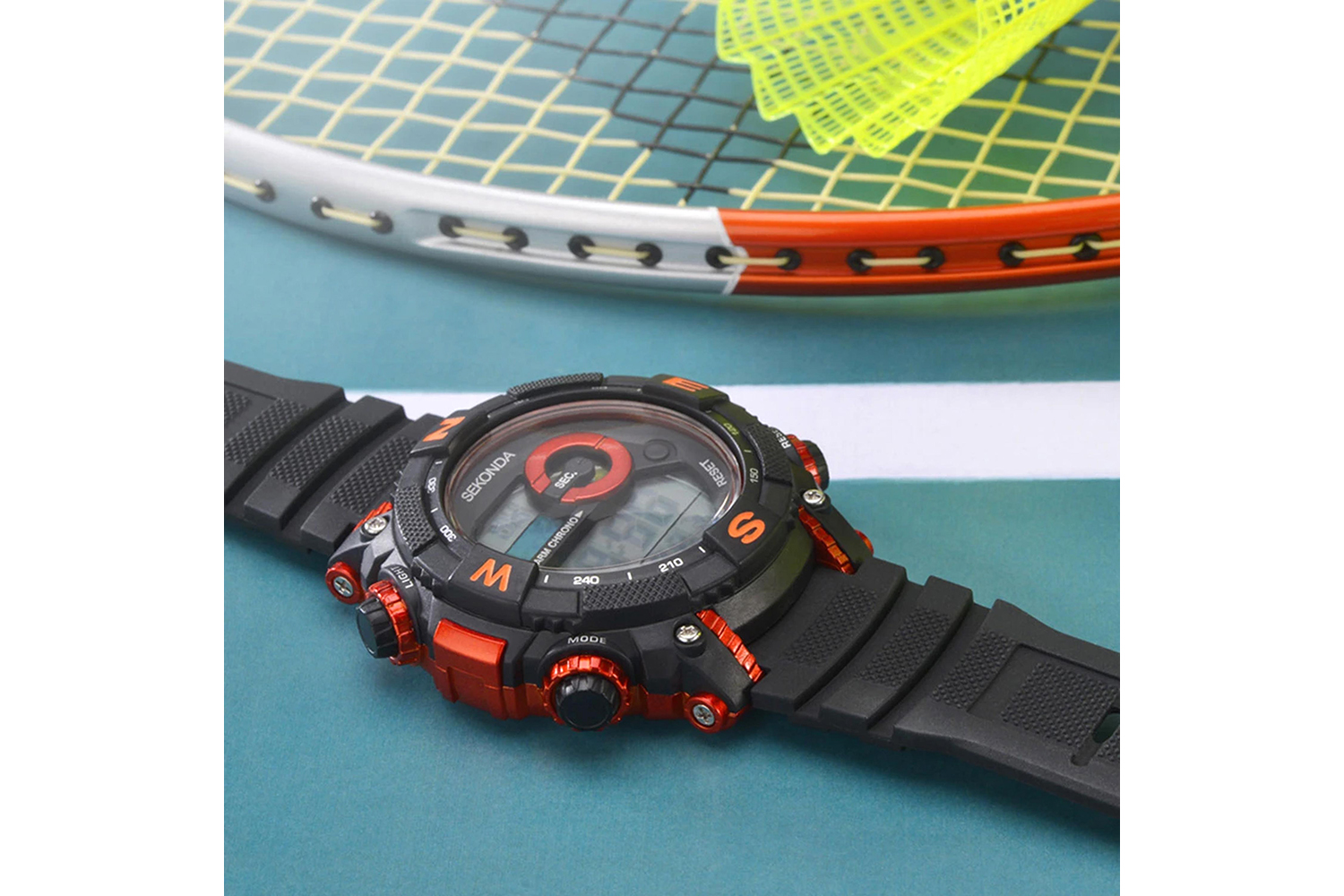 Sekonda Digital Mens Plastic Strap Watch | Black