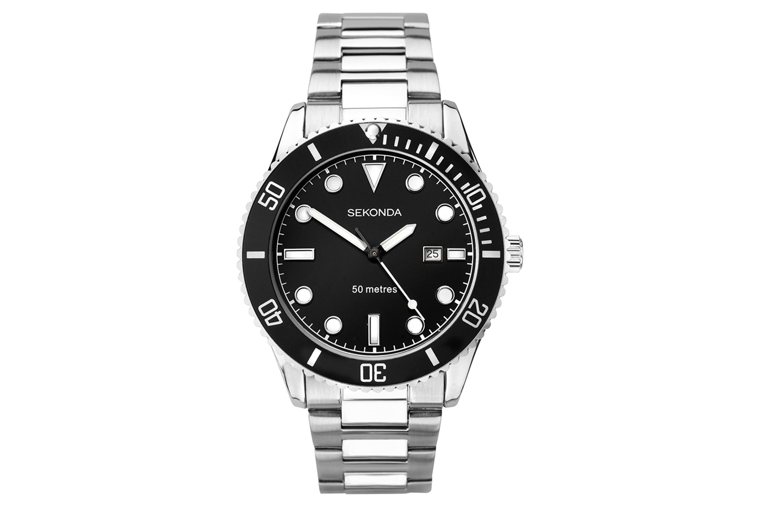 Sekonda Ocean Mens Bracelet Watch | Silver