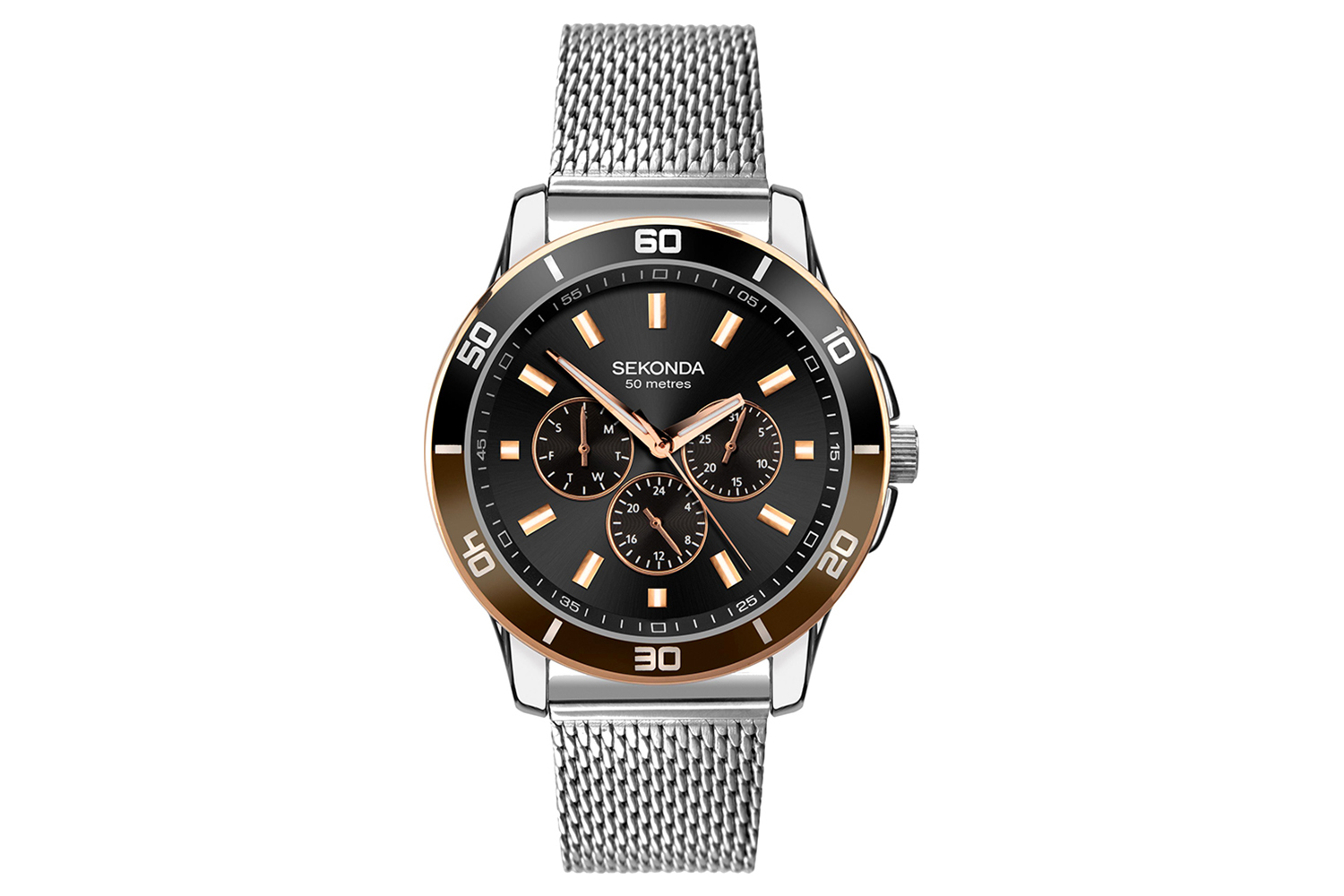 Sekonda Sports Mens Bracelet Watch | Silver