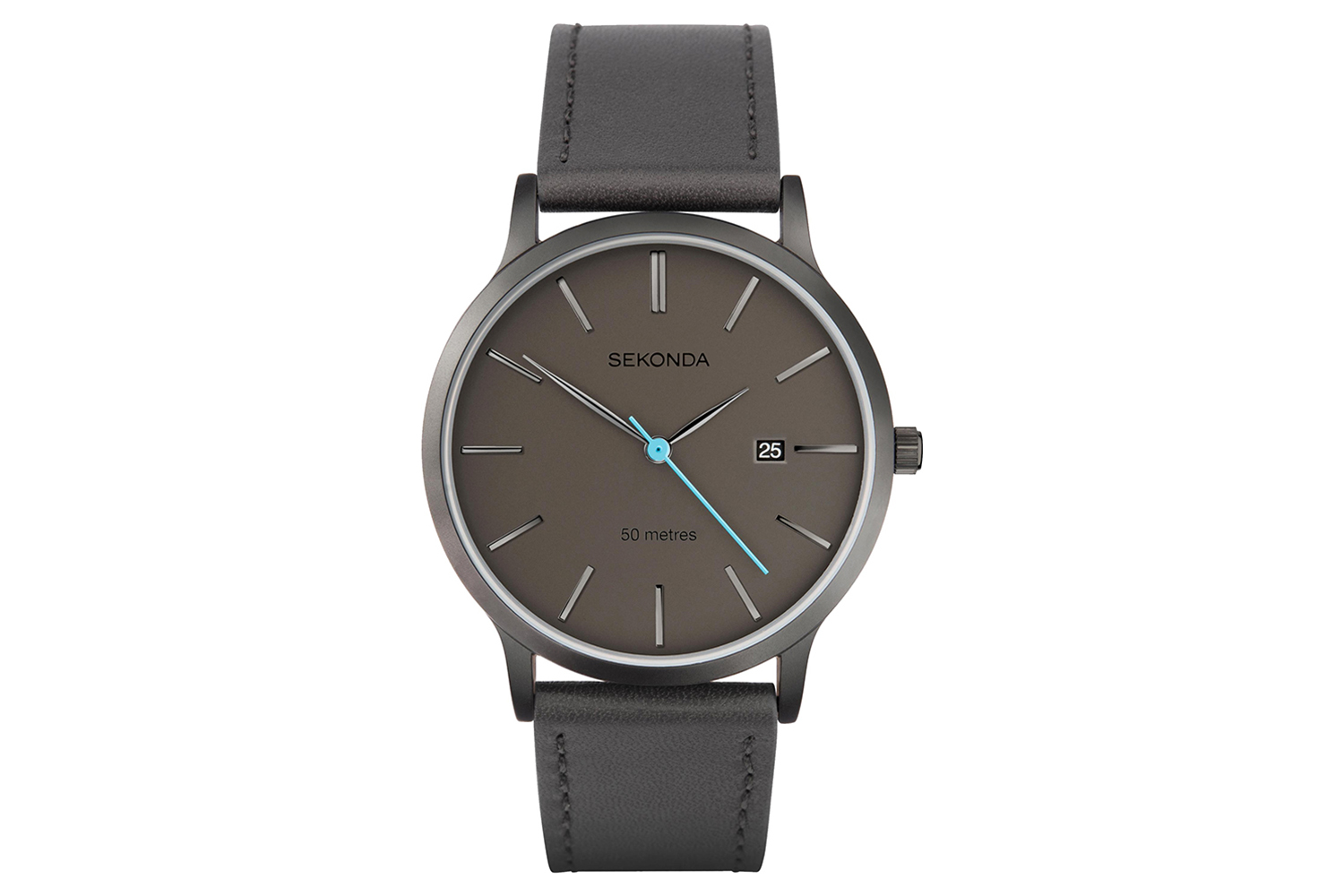 Sekonda Bergen Mens Leather Upper Strap Watch | Black