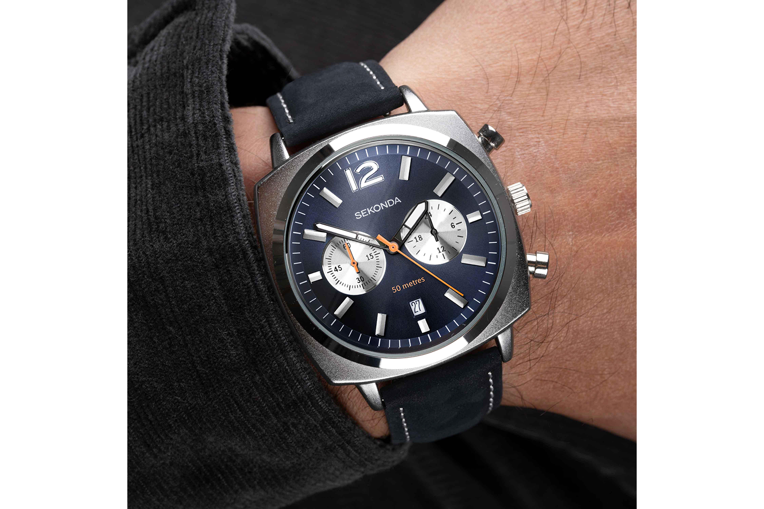 Sekonda Airborne Mens Chronograph Watch | Silver