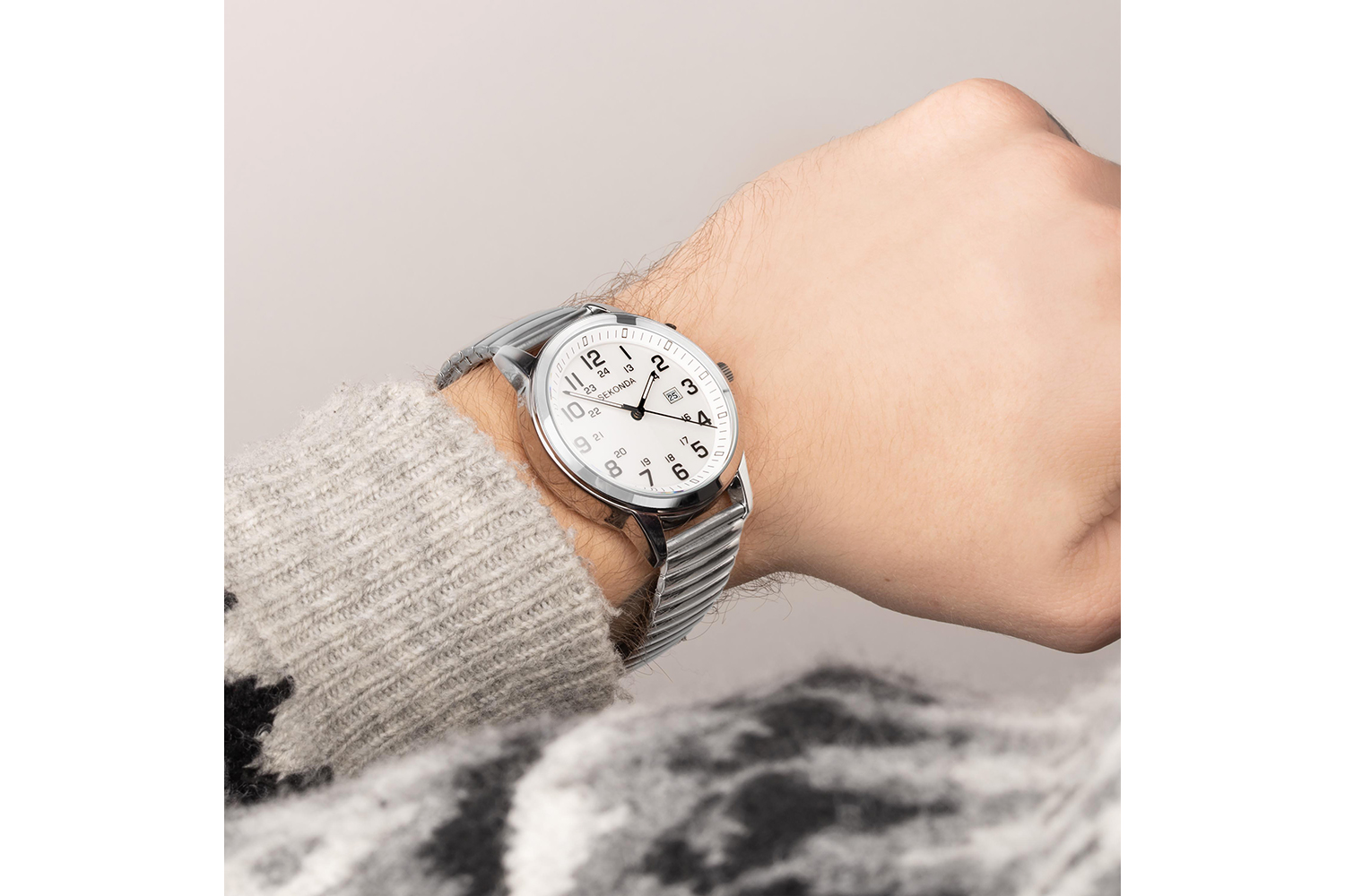 Sekonda Easy Reader Mens Bracelet Watch | Silver