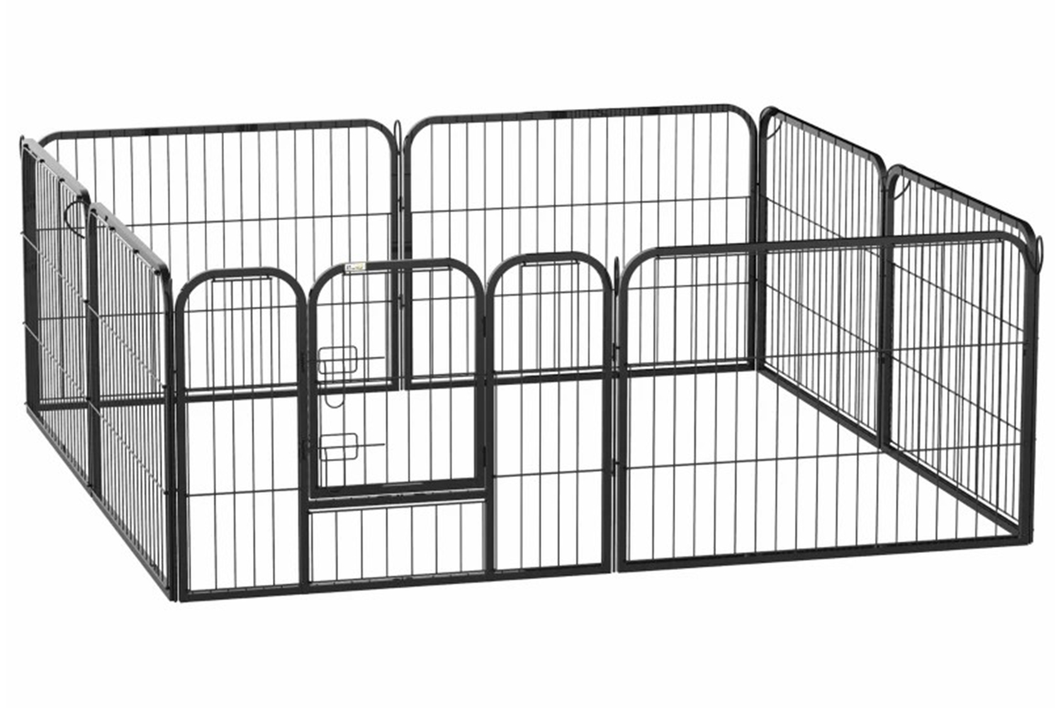 PawHut 8 Panel Dog PlayPen | Black