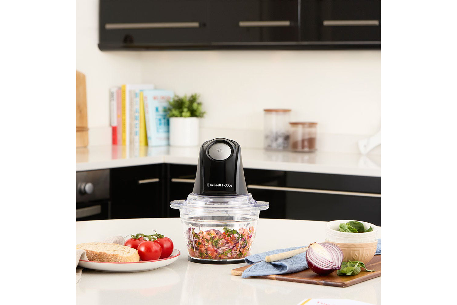 Russell Hobbs Desire Mini Chopper | 27131 | Matte Charcoal