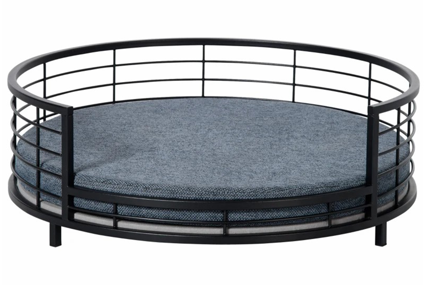 PawHut Raised Dog Bed with Soft Cushion | Black