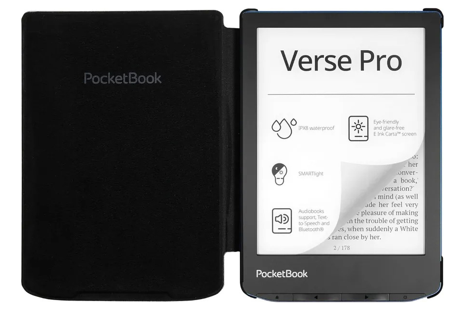 PocketBook Verse Pro Shellcover E-Reader | Black
