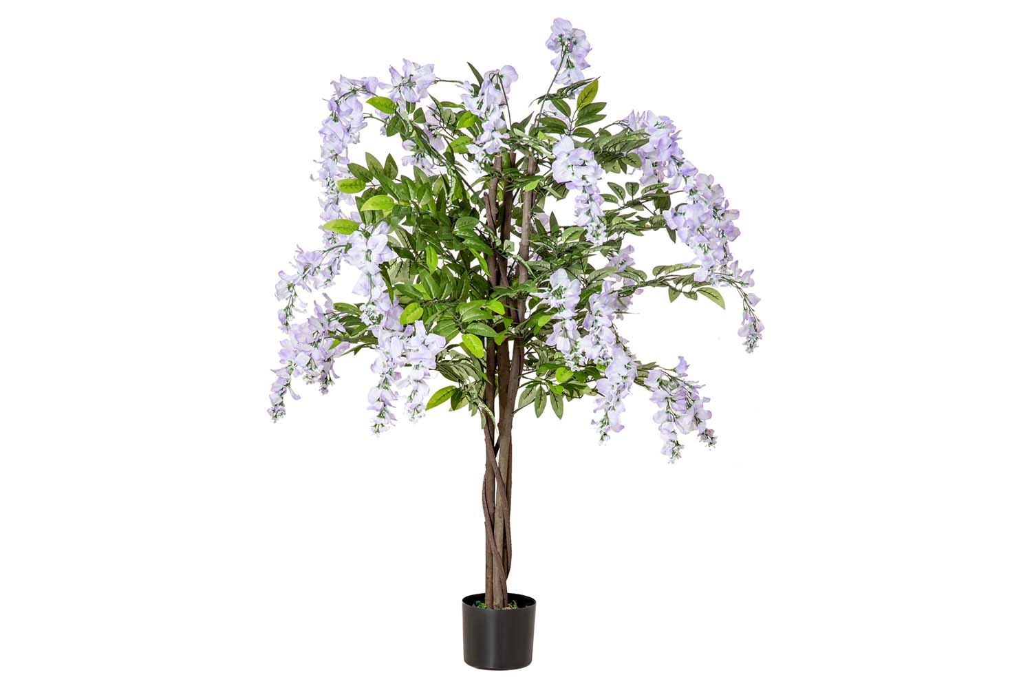 Artificial Wisteria Flower Tree | Green/Lilac | 110 cm