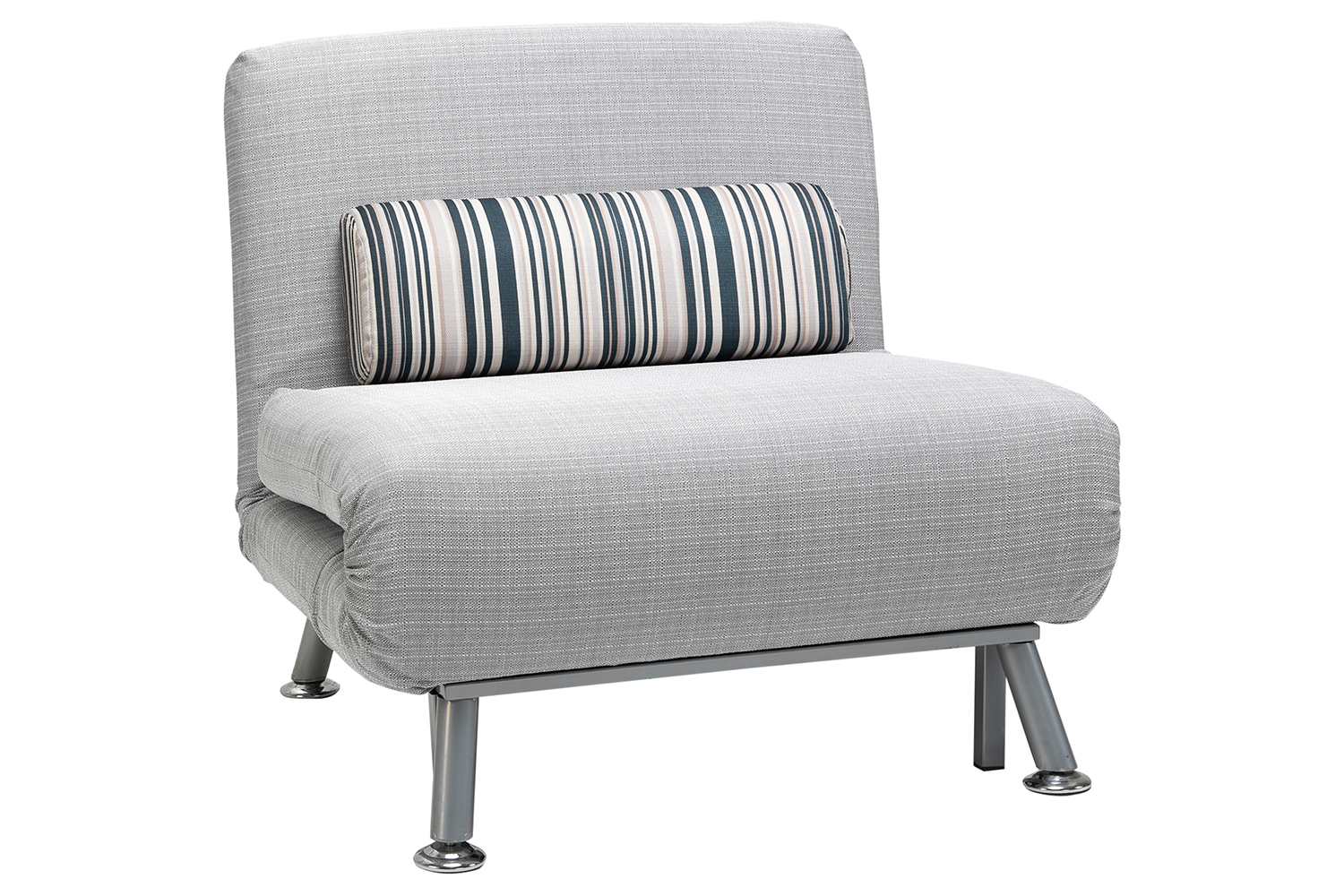 Homcom Single Futon Sofa Bed | Linen Fabric | Grey