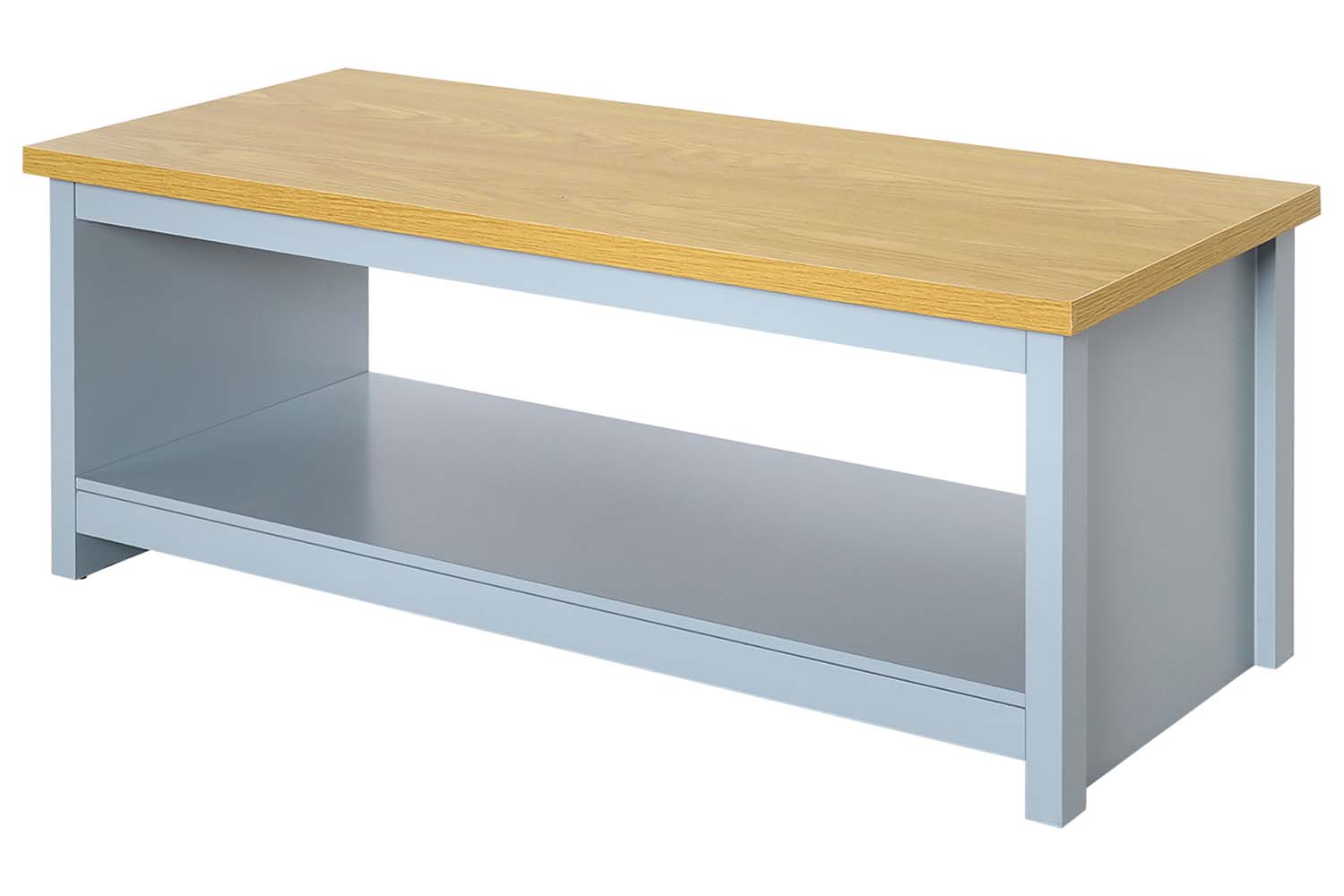 Homcom Rectangular Coffee Table | Oak/Grey