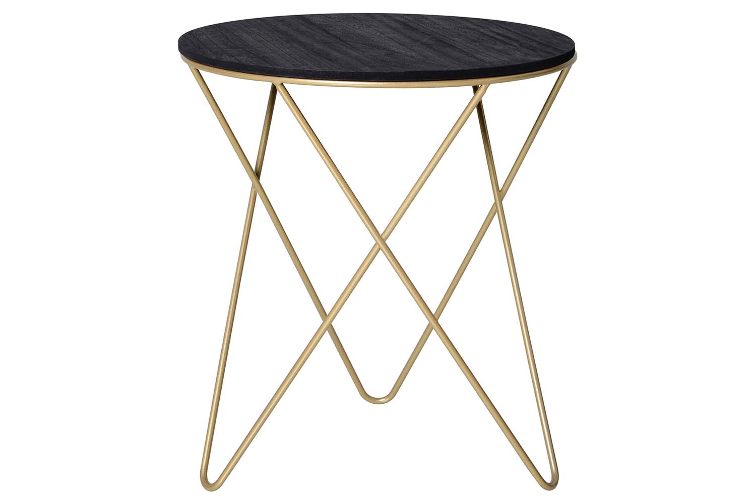 Homcom Lift-Top Side Table | Black/Gold