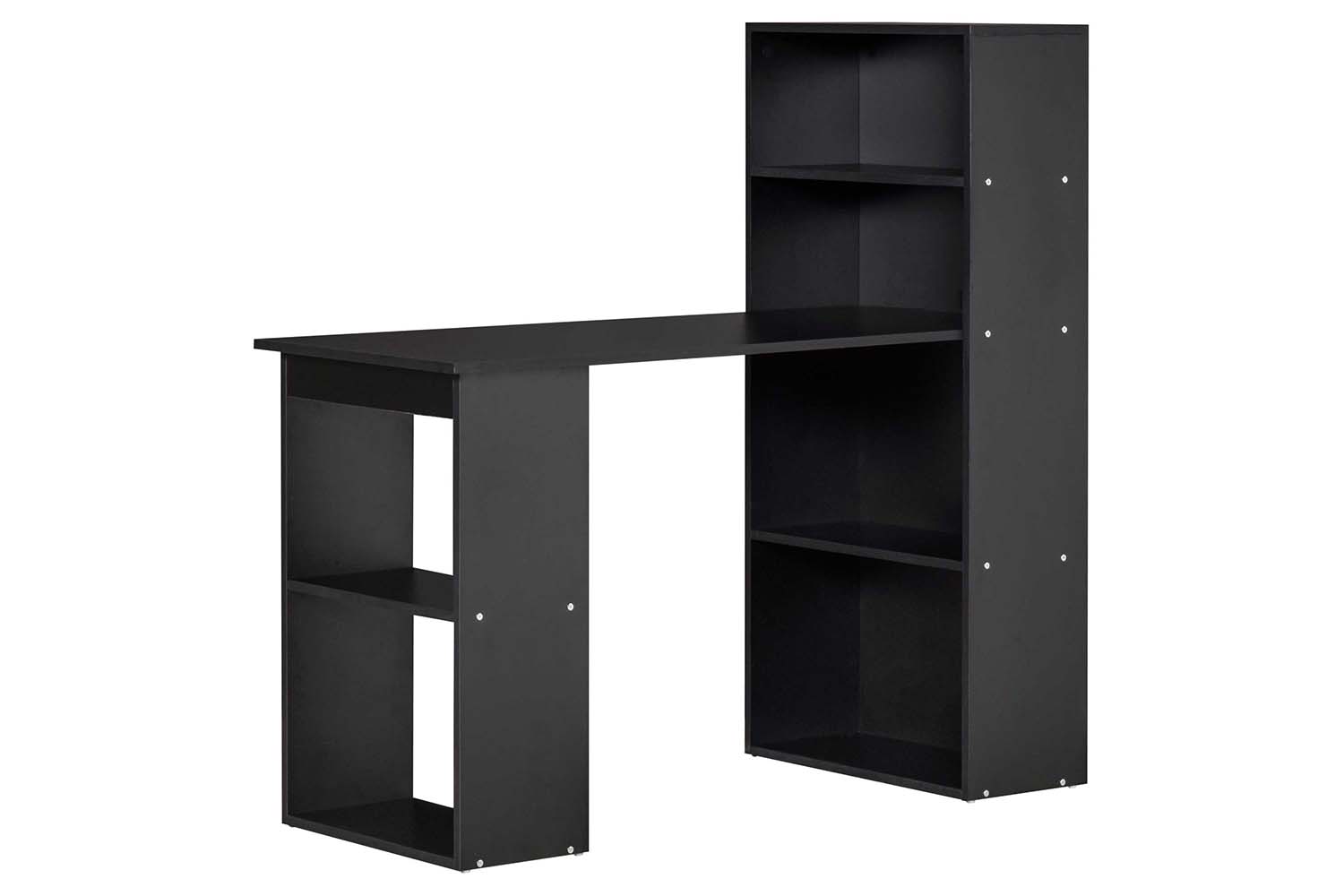 Homcom Computer Desk with Bookshelf | Black