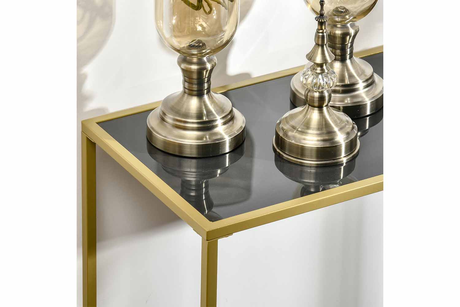 Homcom Console Table | Gold & White