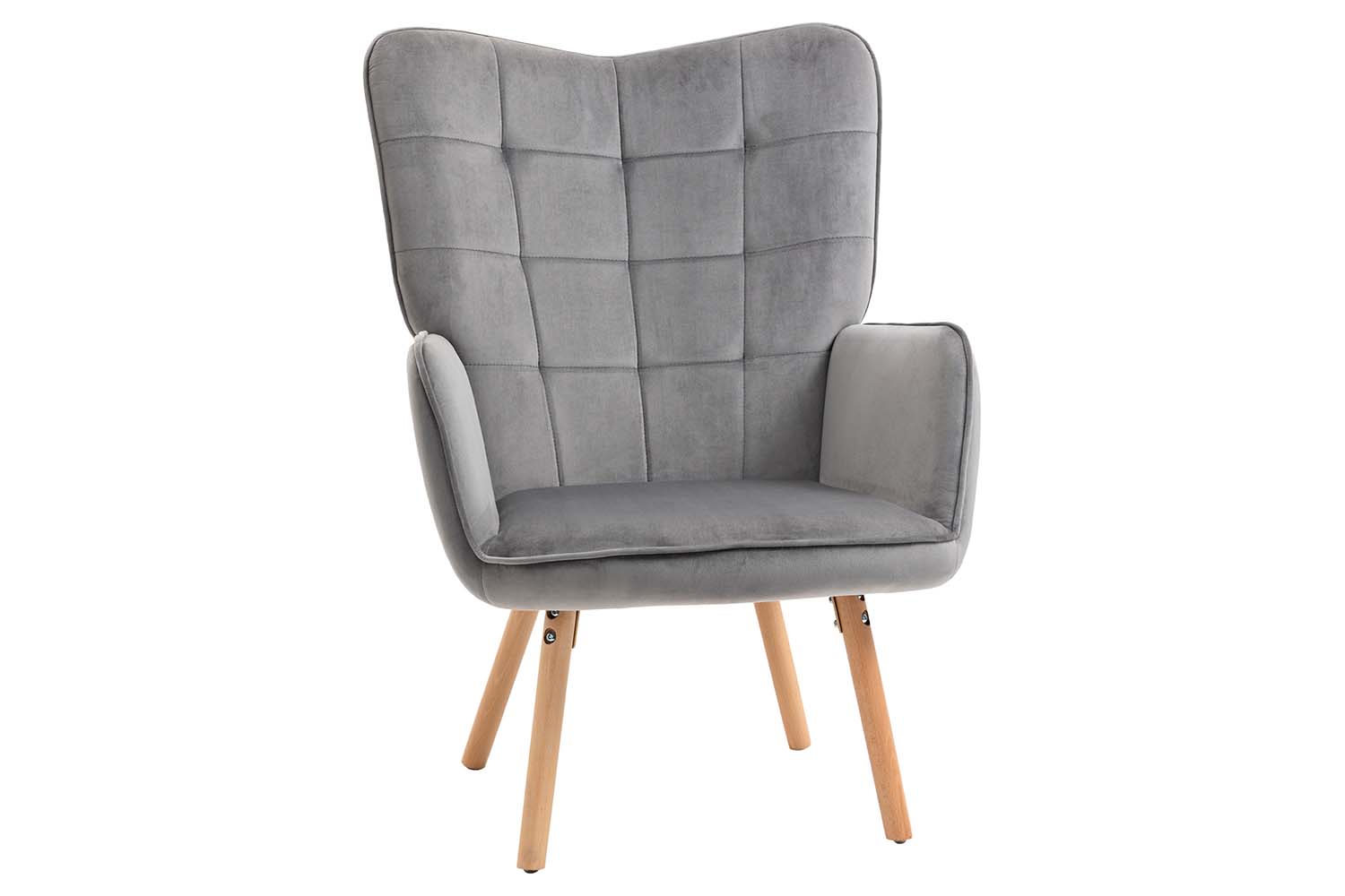 Homcom Wingback Accent Chair | Grey