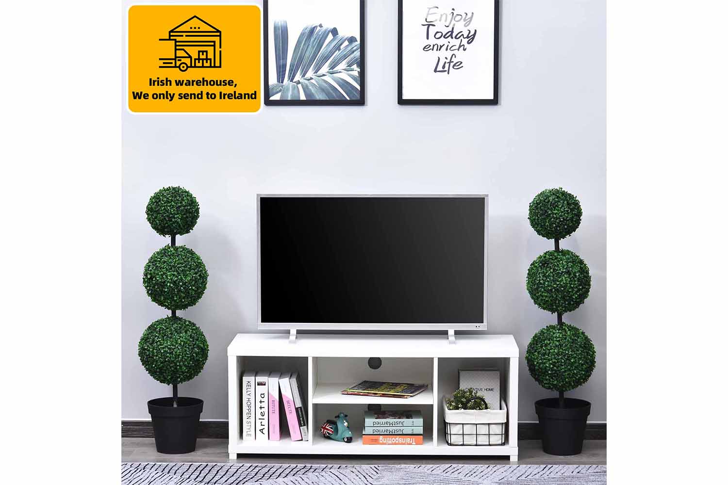 Artificial Boxwood Three Balls Plant | Set of 2 | 112 cm