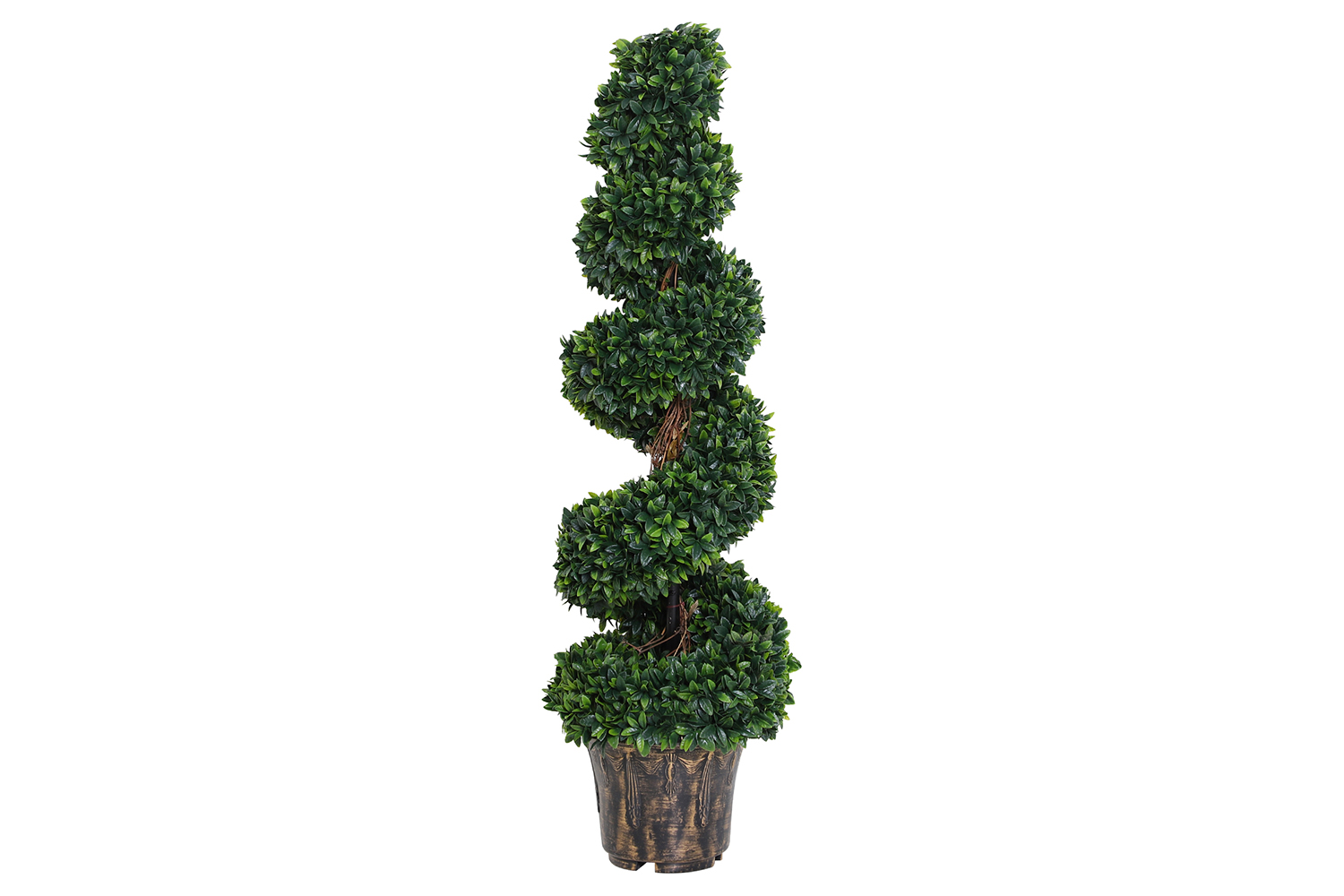 Artificial Boxwood Spiral Trees | Set of 2 | 112 cm