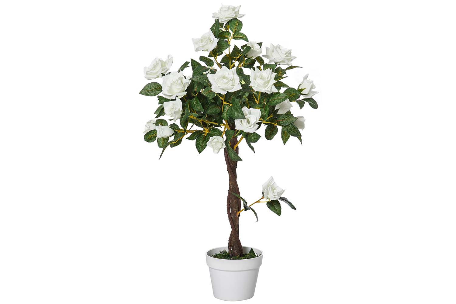 Artificial Camellia Plant | White/Green | 90 cm