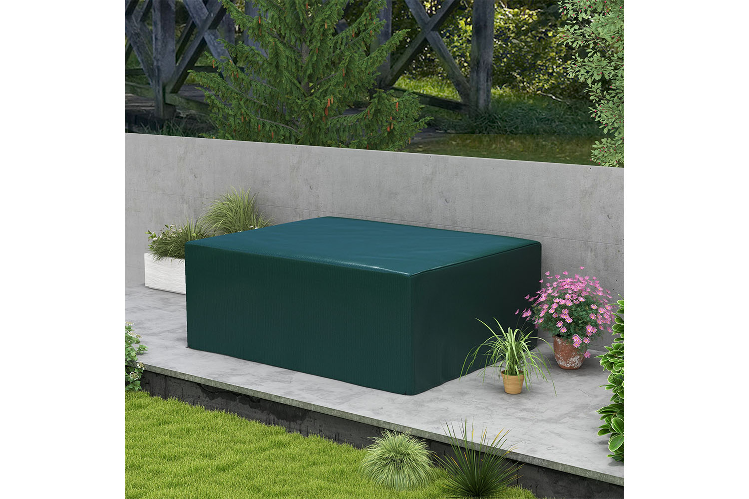 Outsunny Outdoor Garden Furniture Protection Cover | Dark Green