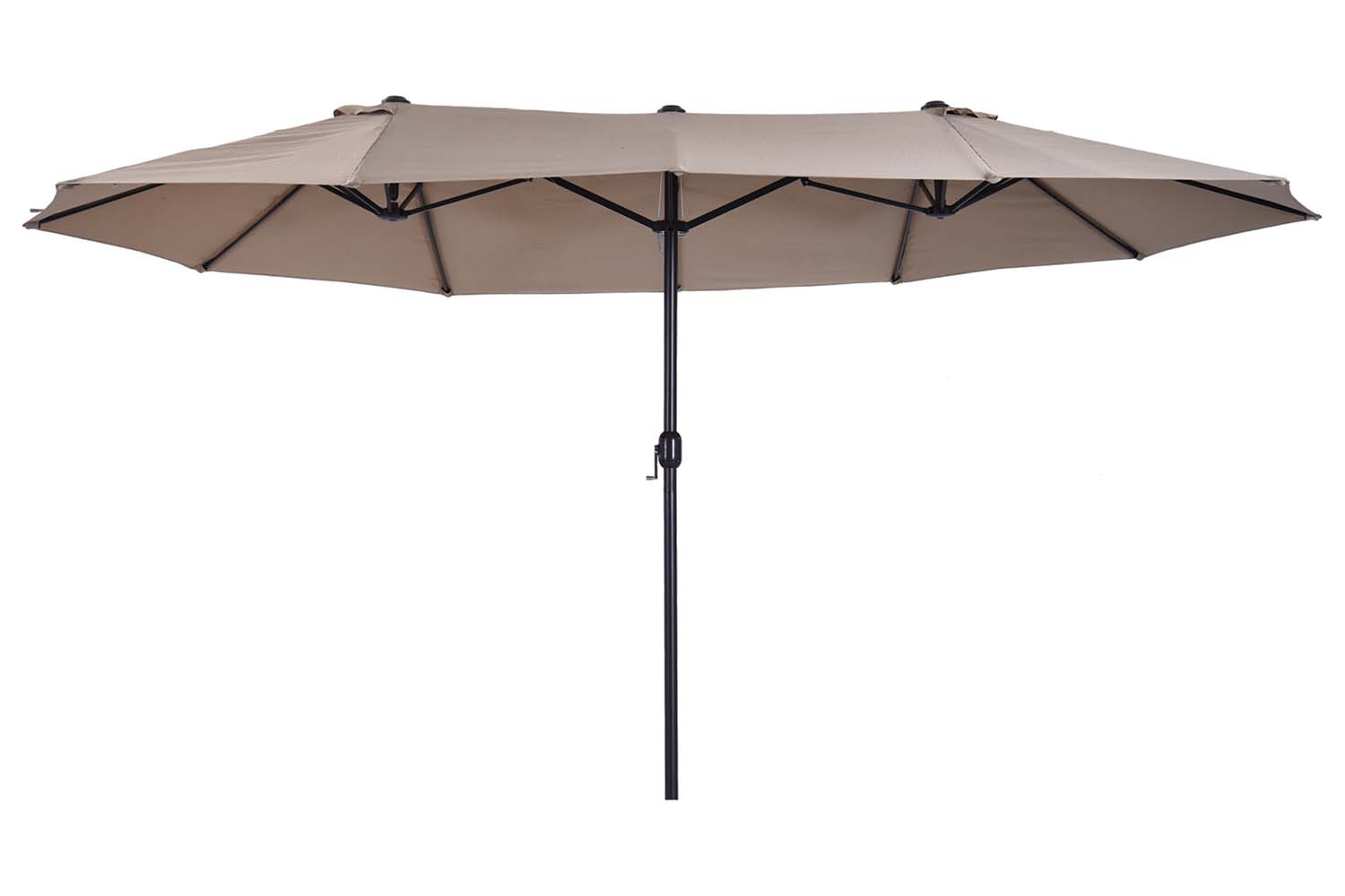 Outsunny Double-Sided Sun Umbrella | Tan