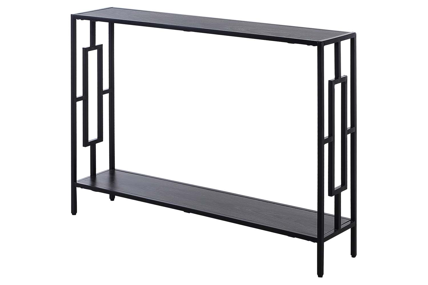 Homcom 2 Shelves Narrow Console Table | Black/Grey