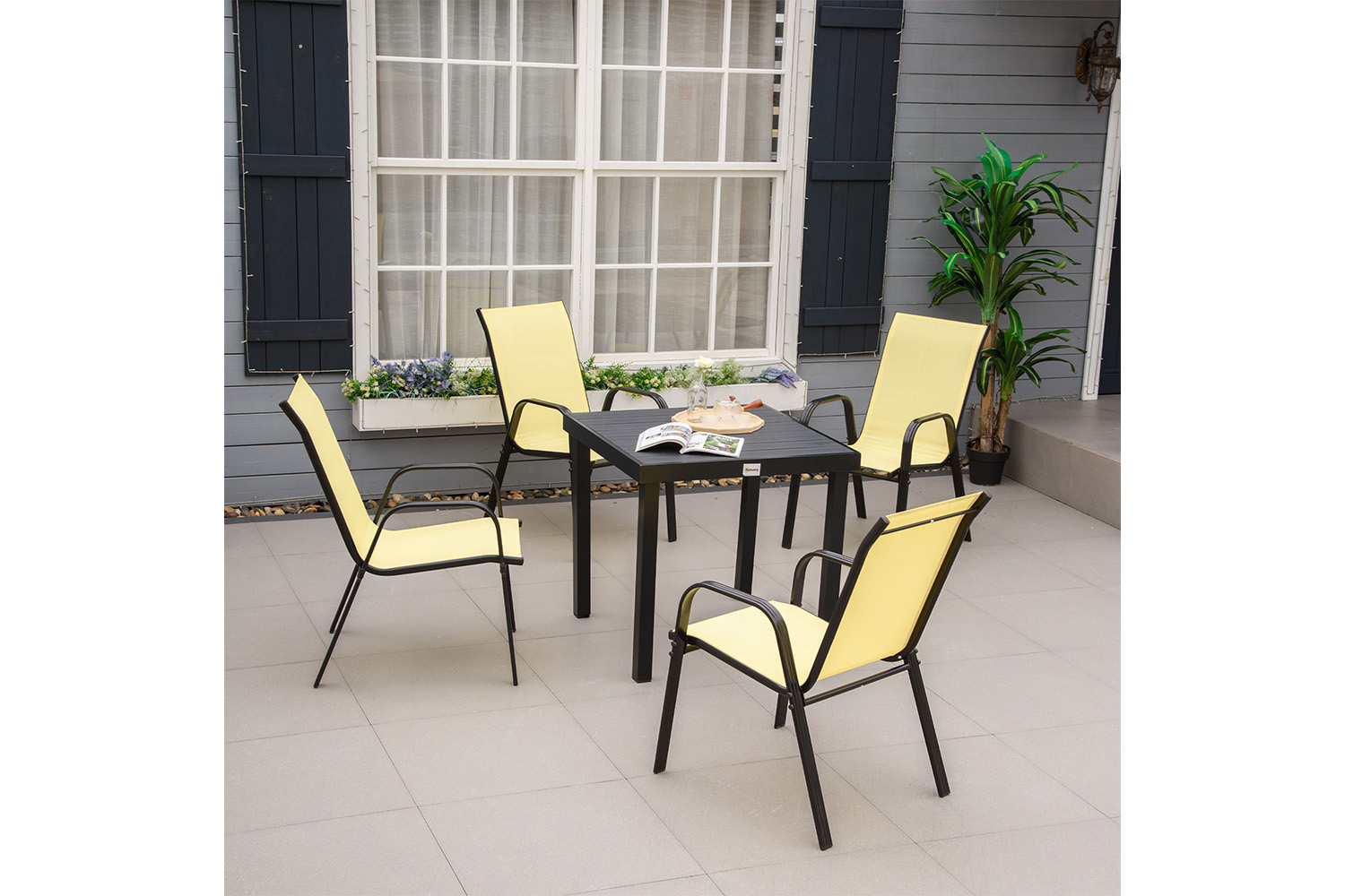 Outsunny Outdoor Garden Chairs | Beige