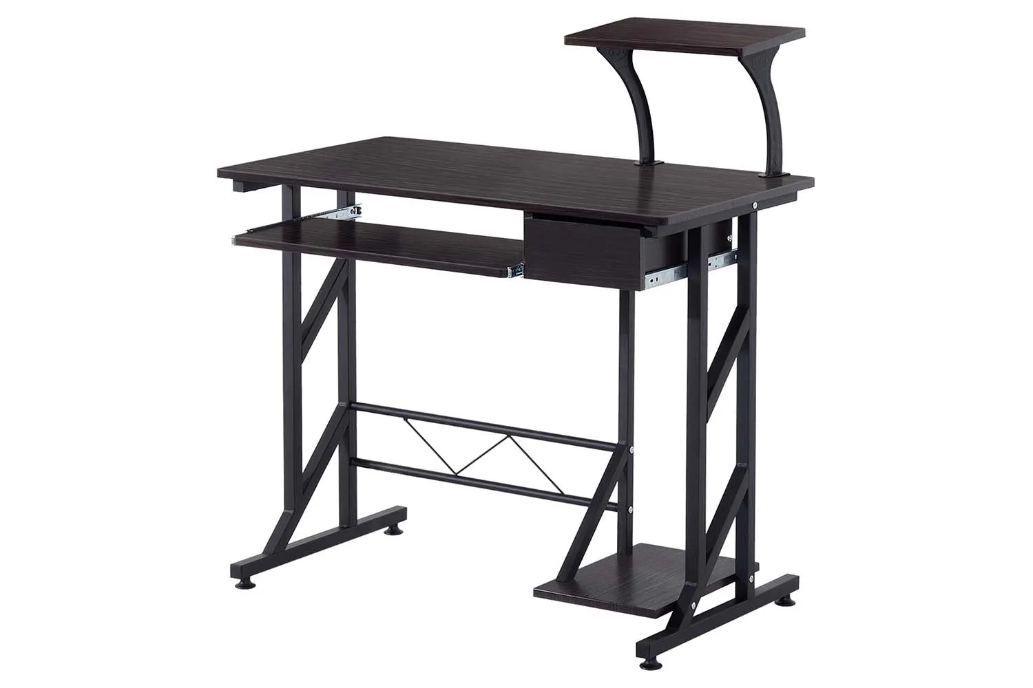 Homcom Compact Computer Desk | Black Walnut | Ireland