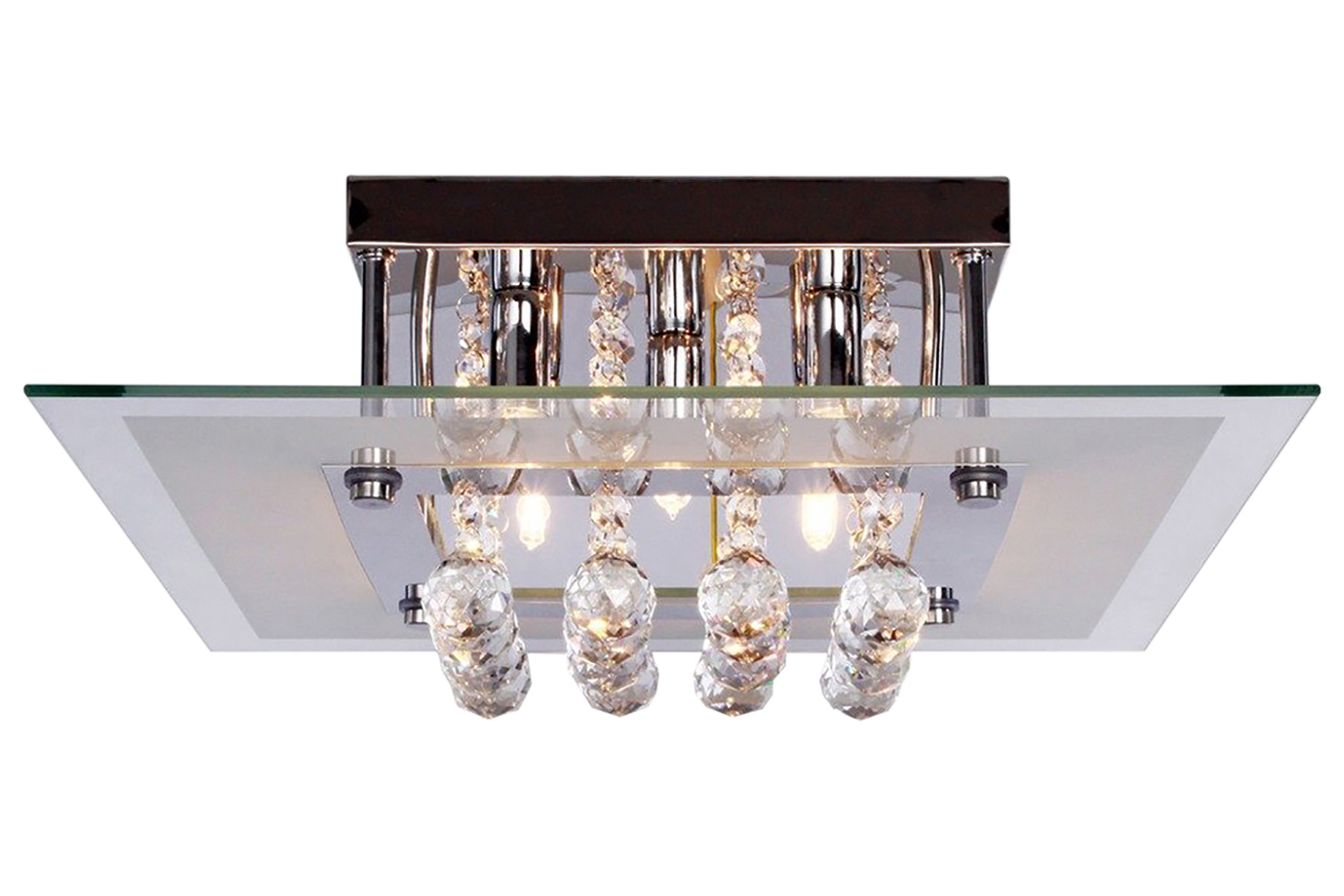 Homcom | Bedroom Ceiling Light | Transparent/Warm White