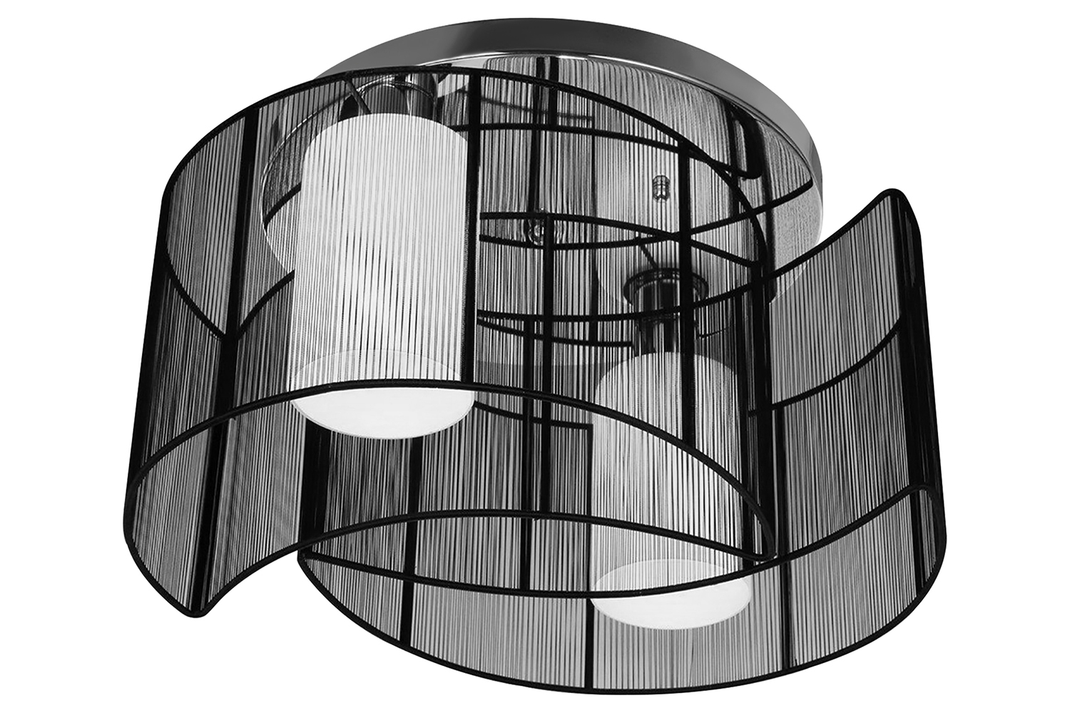 Homcom | Modern Ceiling Light | Black