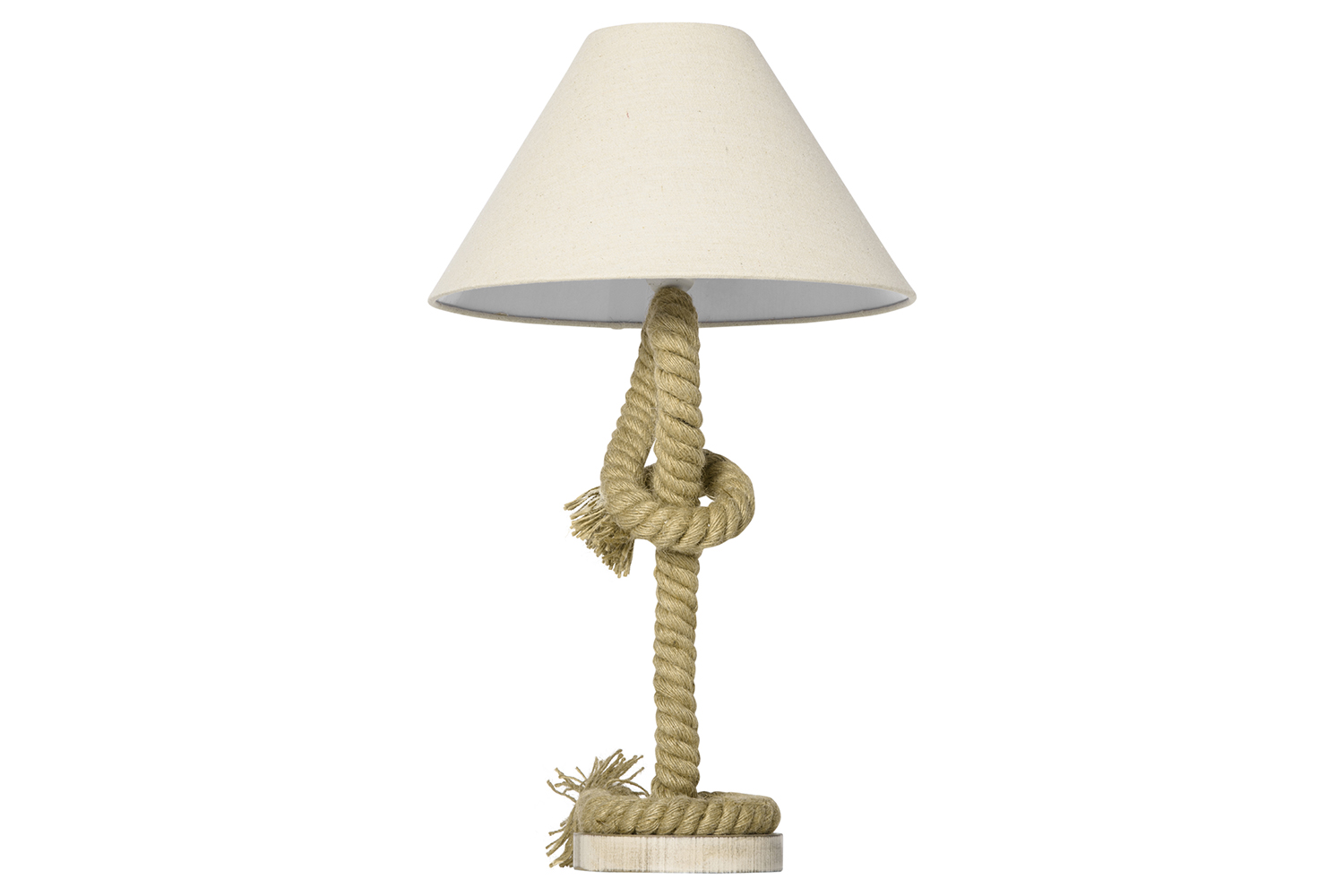 Homcom | Wood Based Table Lamp | Brown/White