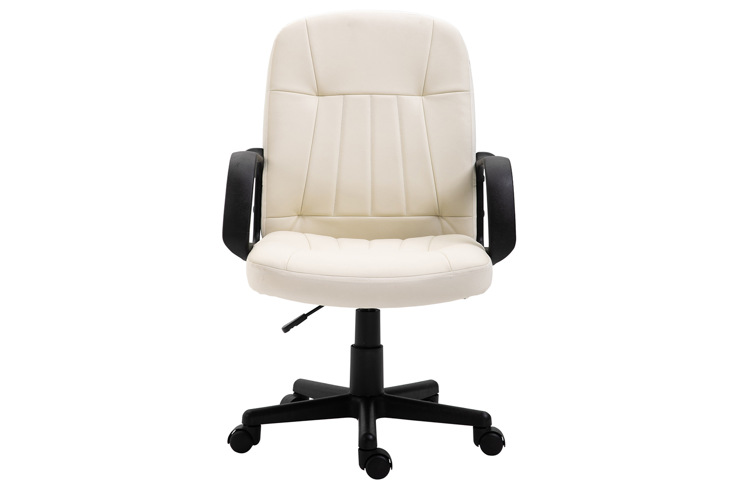 Homcom Swivel Office Chair | White/Cream