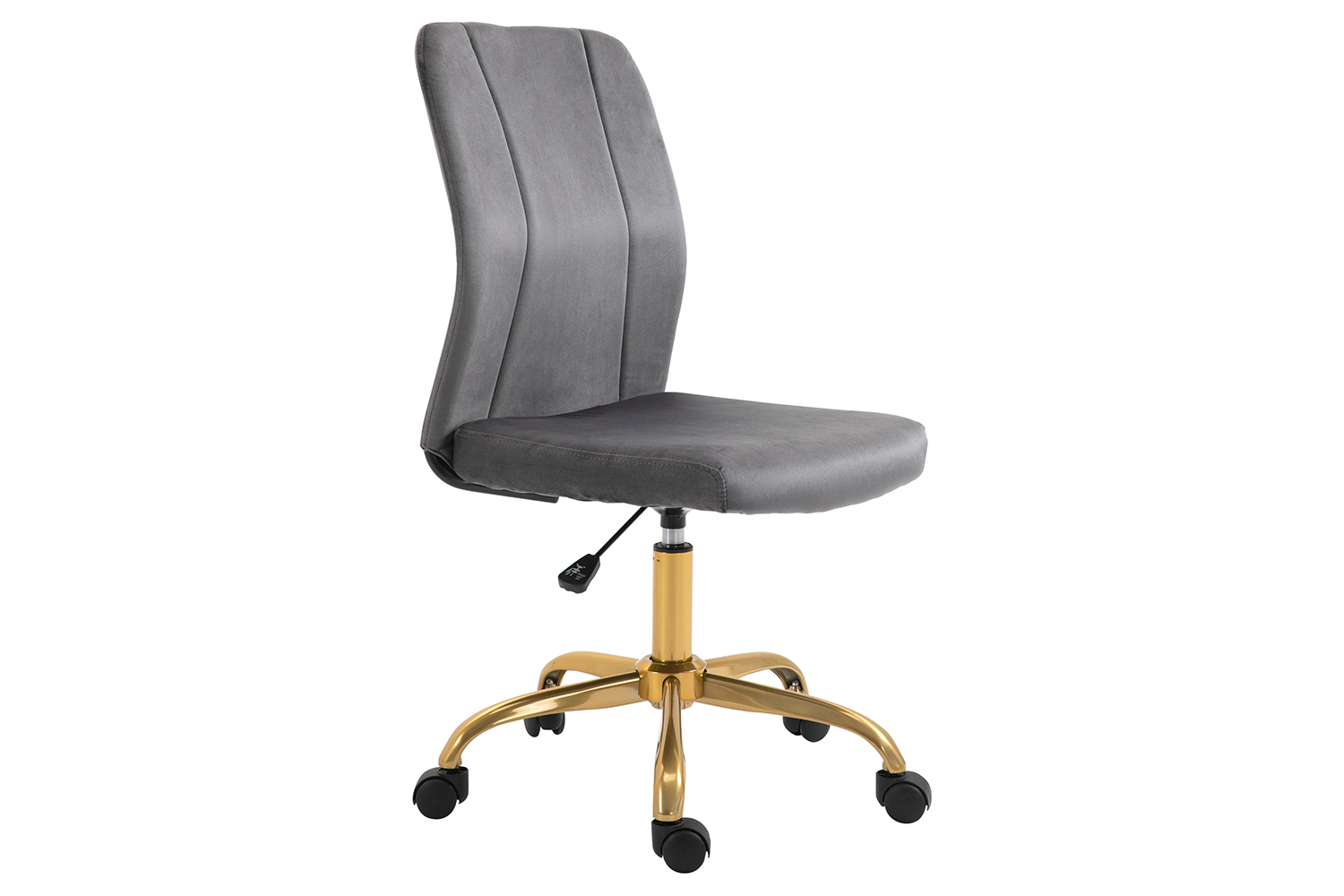Vinsetto 360° Swivel Armless Office Chair | Grey