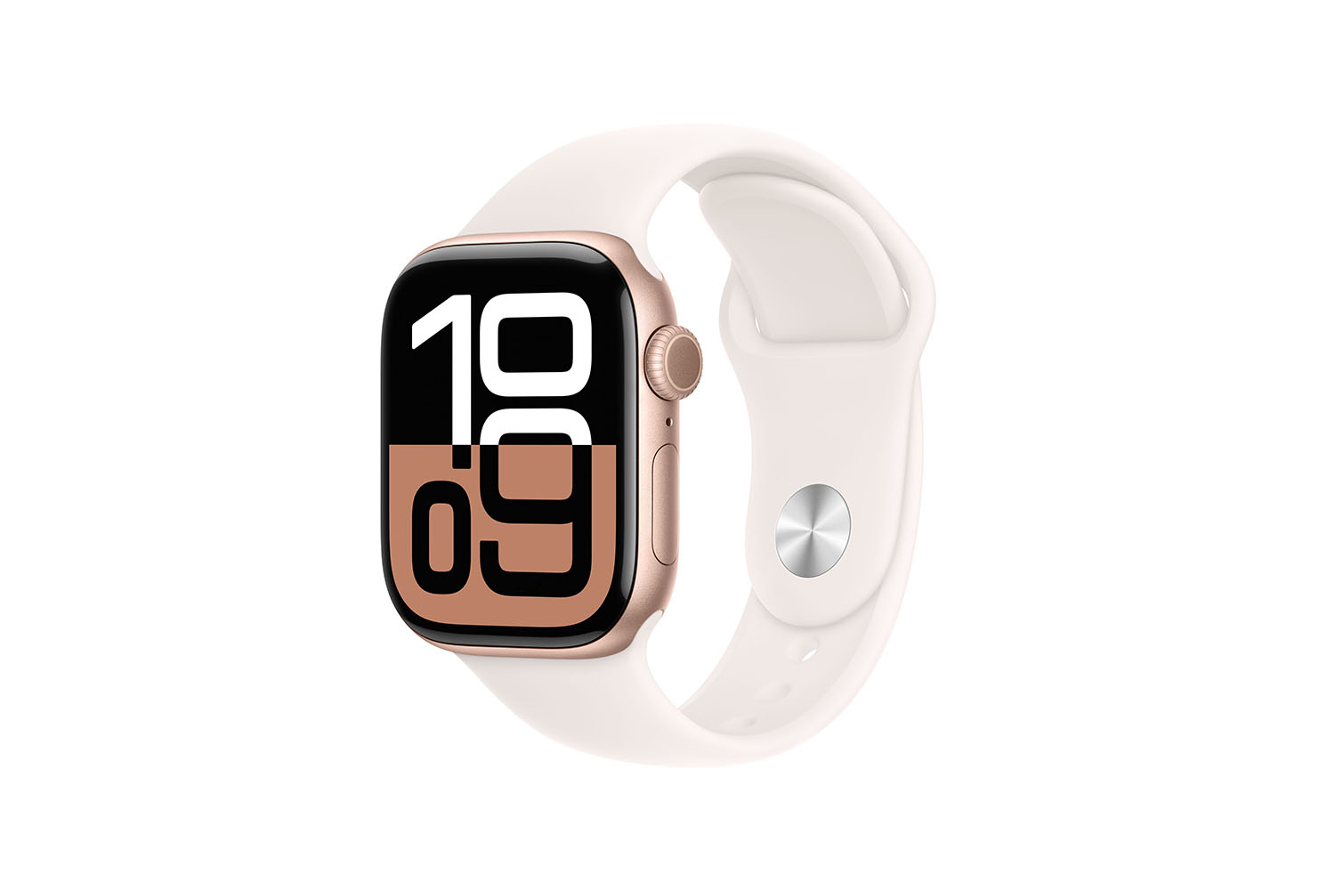Apple Watch Series 10 | 46mm | Rose Gold Aluminium Case Light Blush Sport Band |S/M