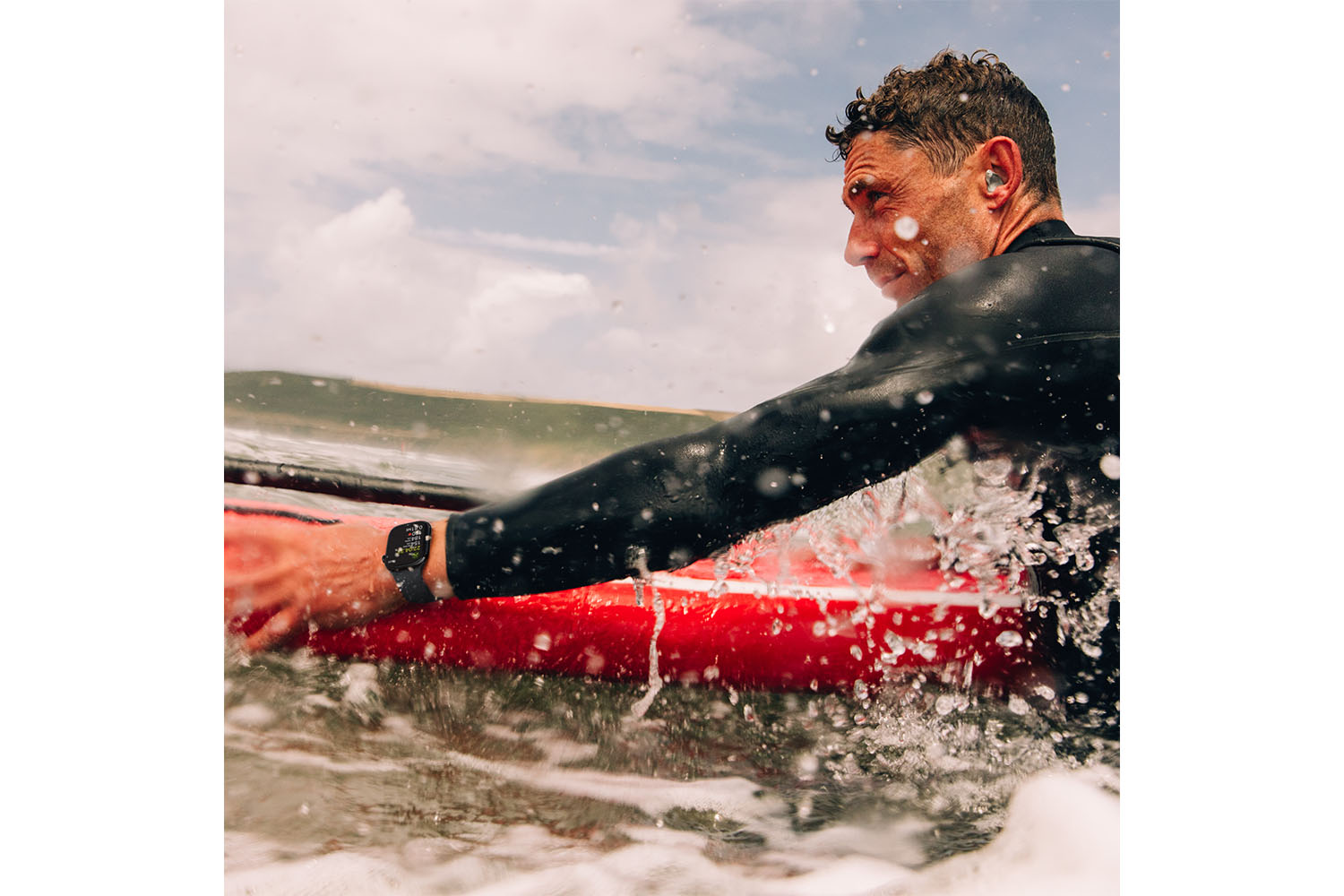 Apple Watch Series 10 | 46mm | Silver Aluminium Case Denim Sport Band S/M