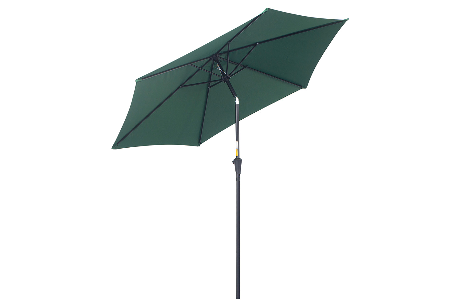 Outsunny Outdoor Garden Tilt Umbrella Sun Parasol | Dark Green