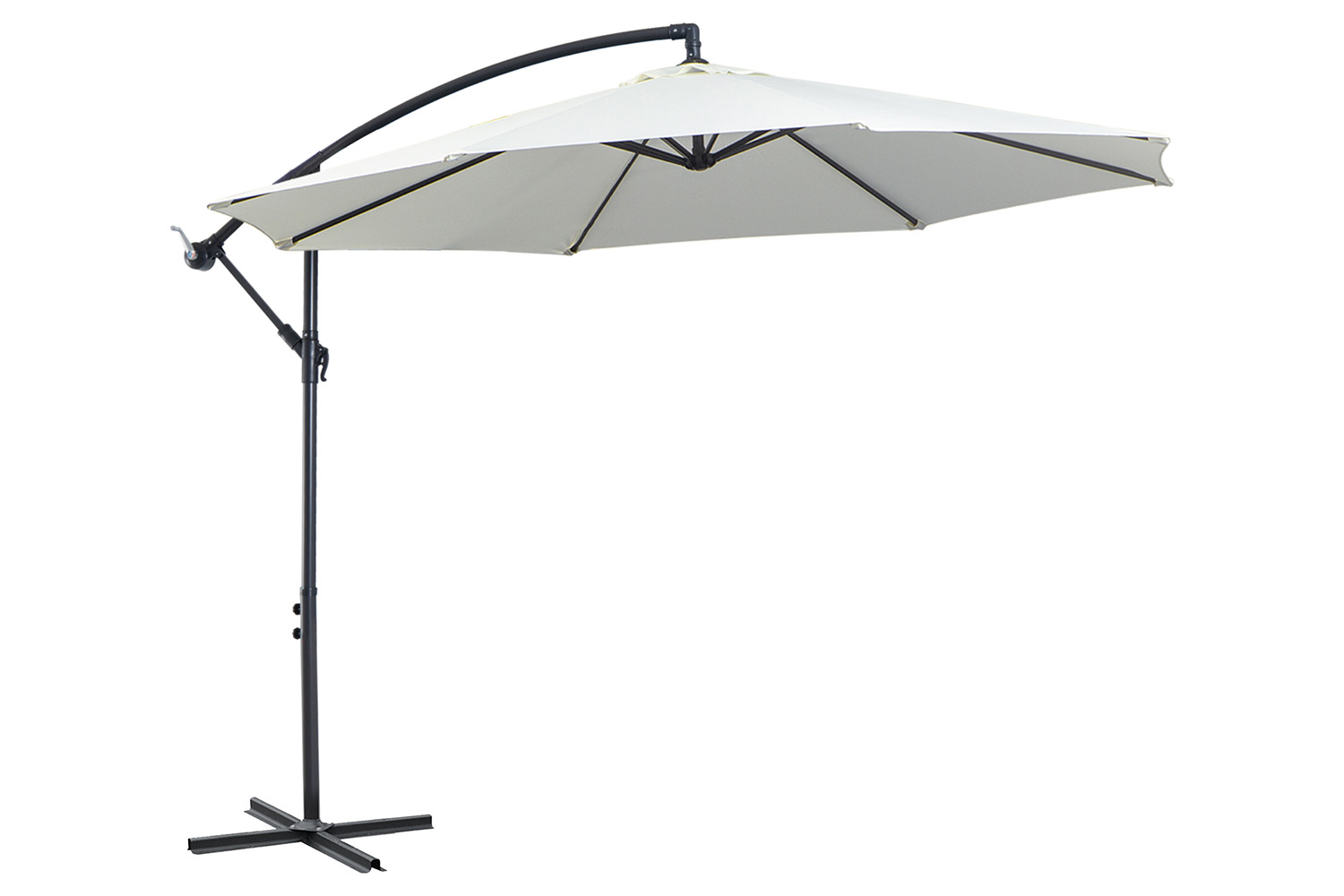 Outsunny Garden Cantilever Umbrella | Off-White